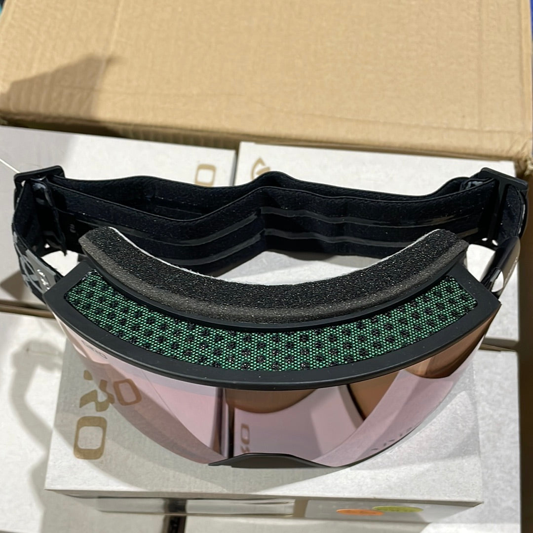 Snow Goggles ELLA GIRO Black Monogram / Vivid Rose Gold + Infrared ( 2 x lenses)