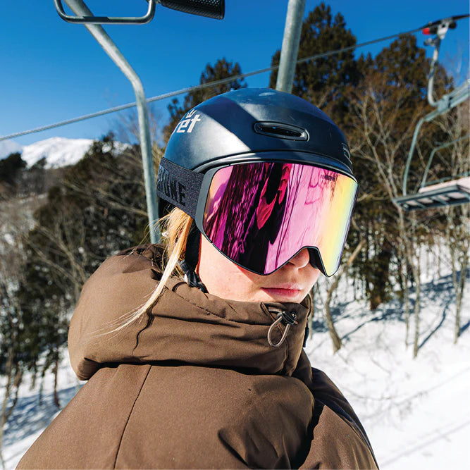 Tombstone Eyewear Staple (Pink/Gold) | Summit Snow Goggles