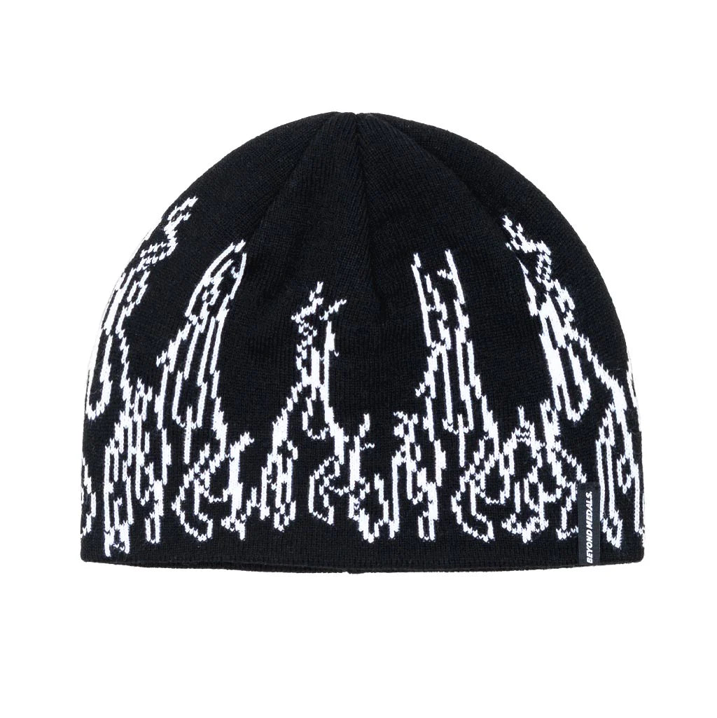 Beyond Medals Warning Beanie- Black