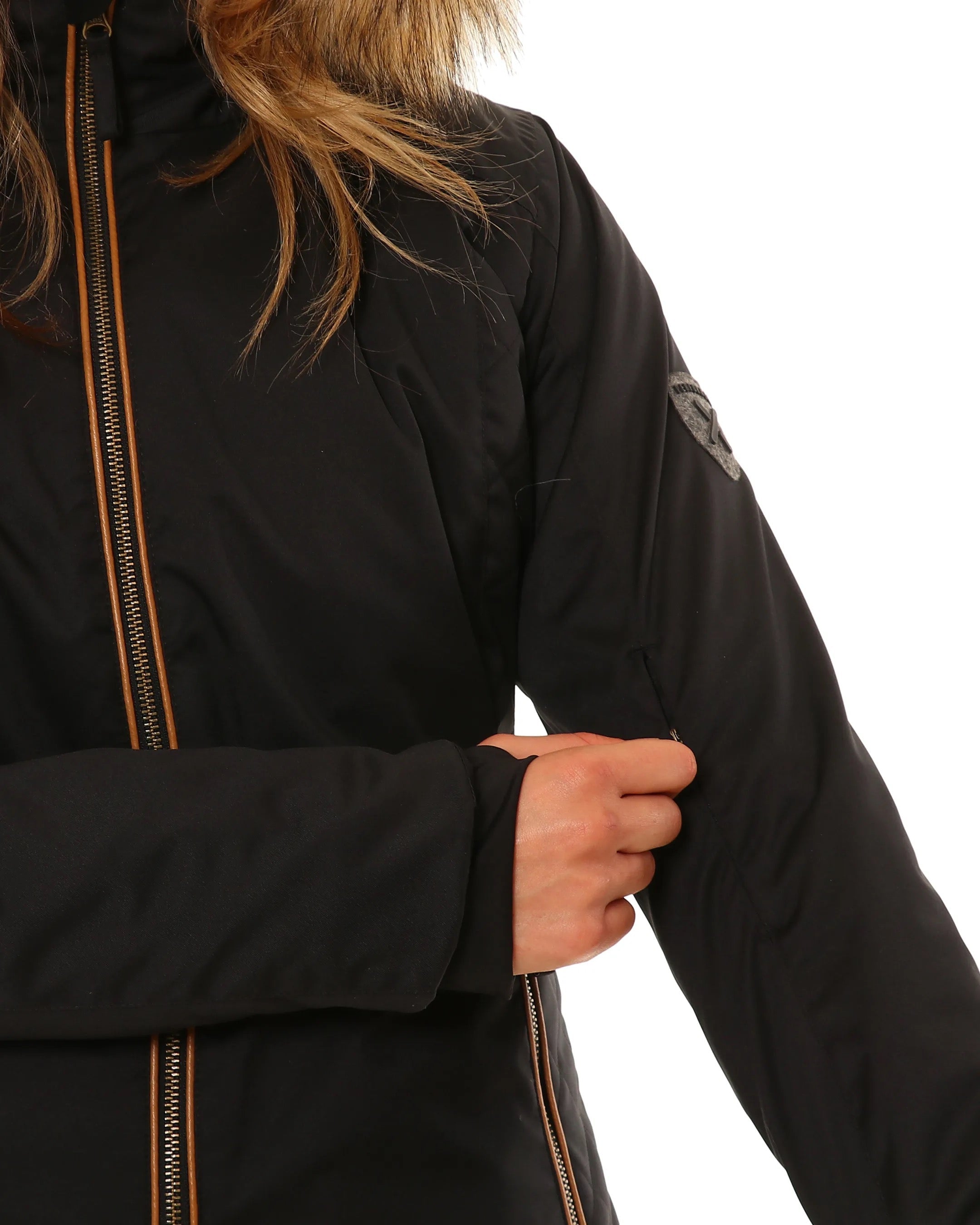 Snow Ski Jacket XTM ST Moritz, Black Size 18
