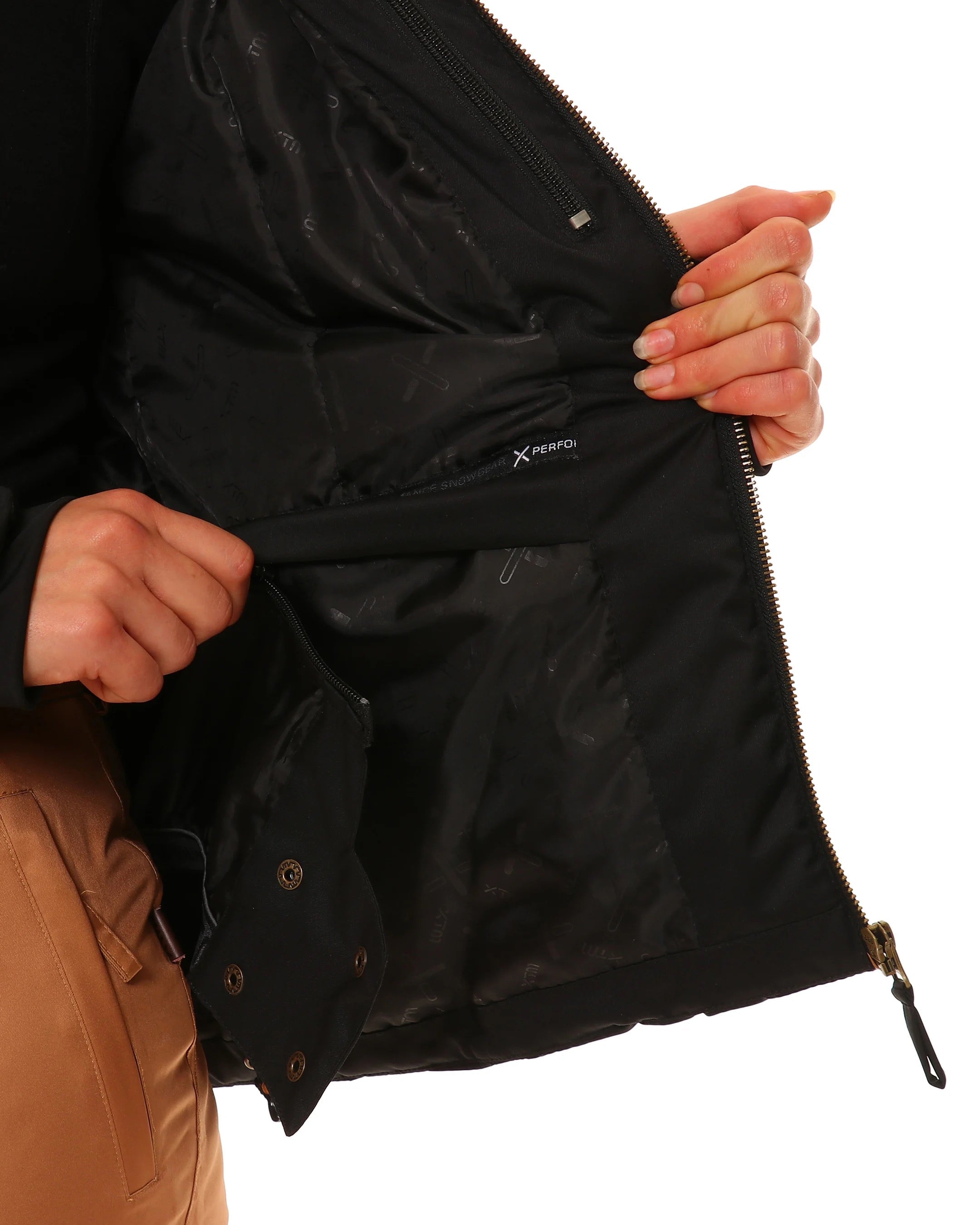 Snow Ski Jacket XTM ST Moritz, Black Size 18