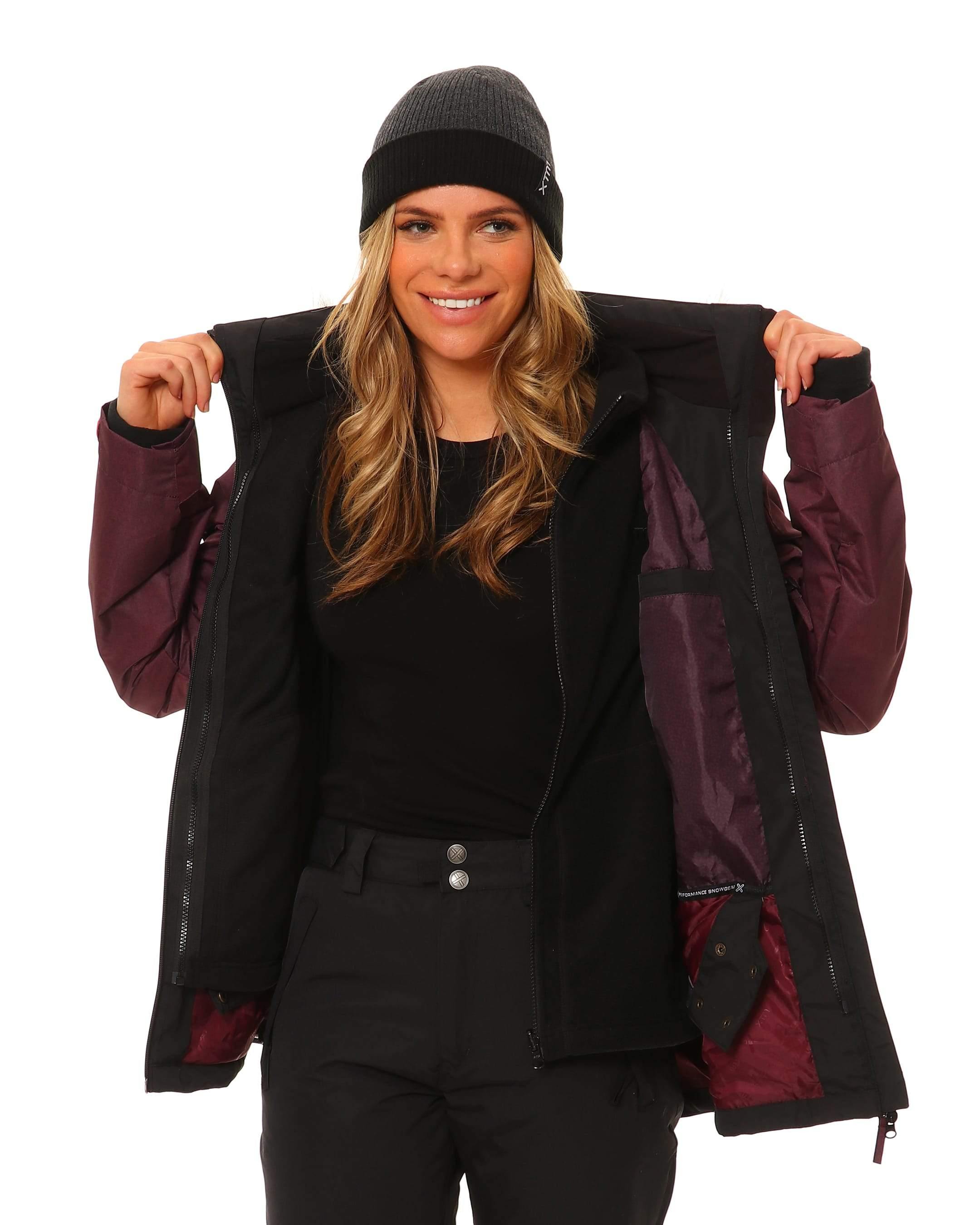 XTM AYLA LADIES SKI JACKET & POLAR FLEECE SHIRAZ, Free Shipping - Alleydesigns  Pty Ltd                                             ABN: 44165571264