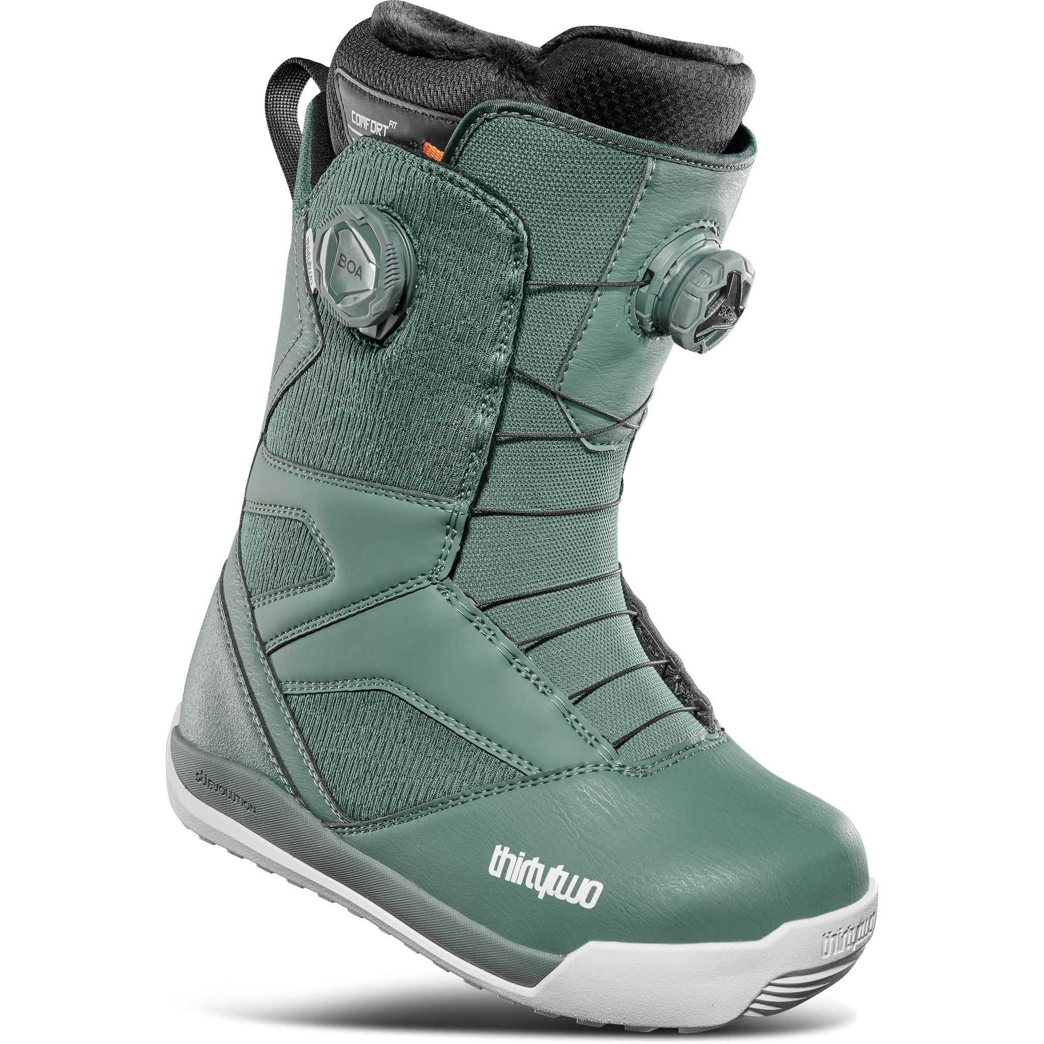 Snowboard Boots THIRTYTWO STW Double Boa, Womens- Green- 2025