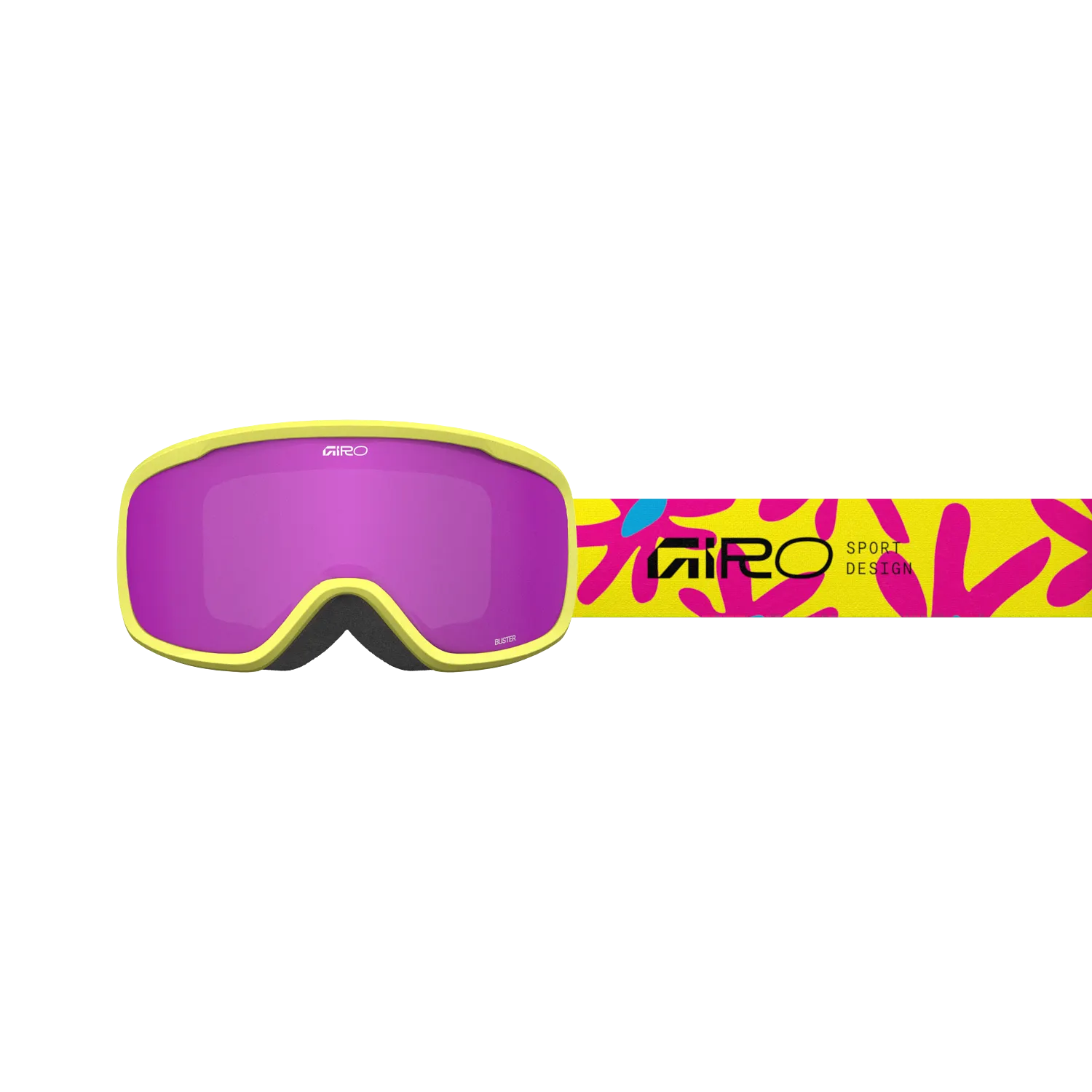Snow Goggles Kidd GIRO Buster Flowers Yellow/ Amber Pink