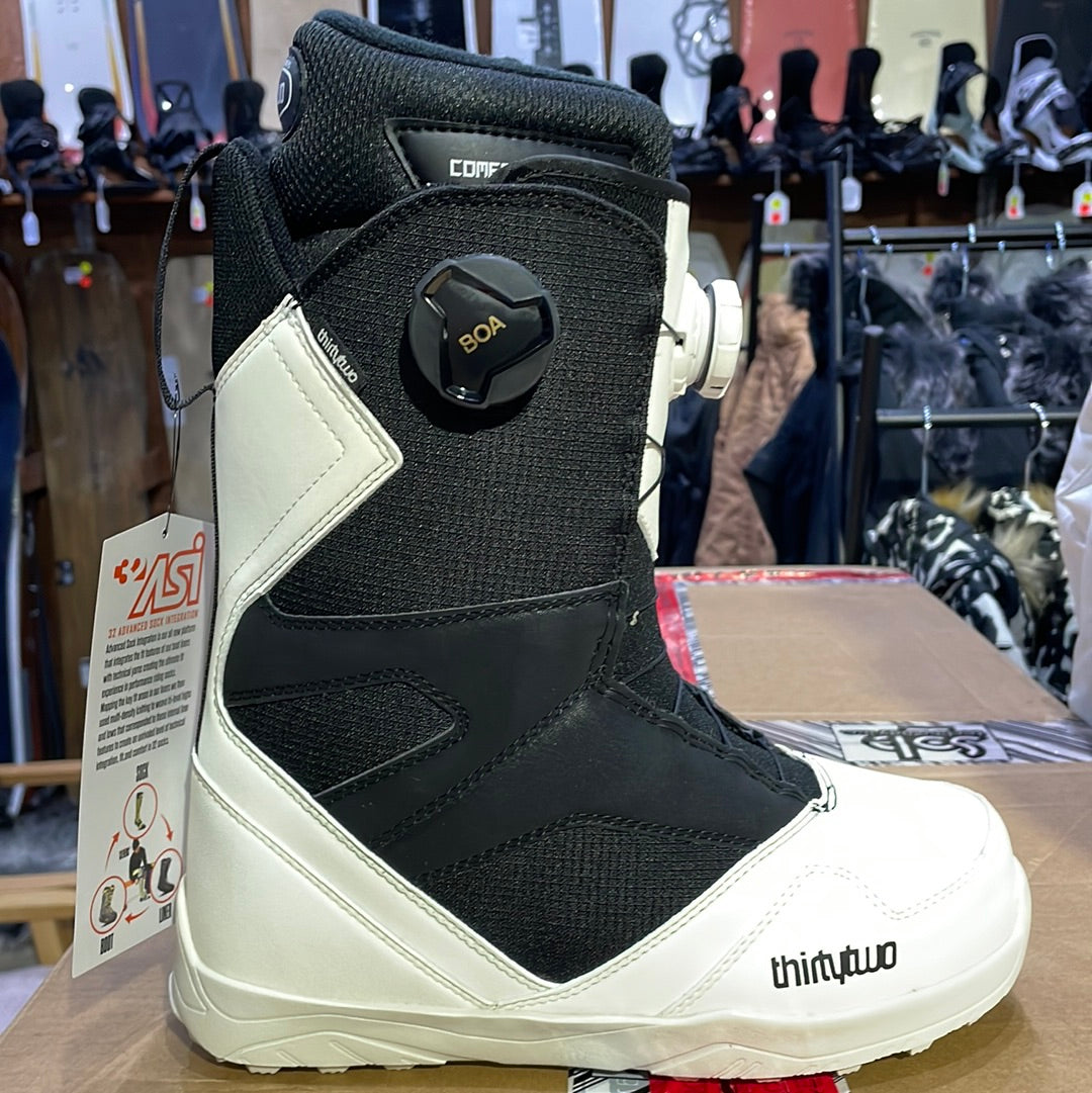 Snowboard Boots THIRTYTWO STW Double Boa, Mens- Black White