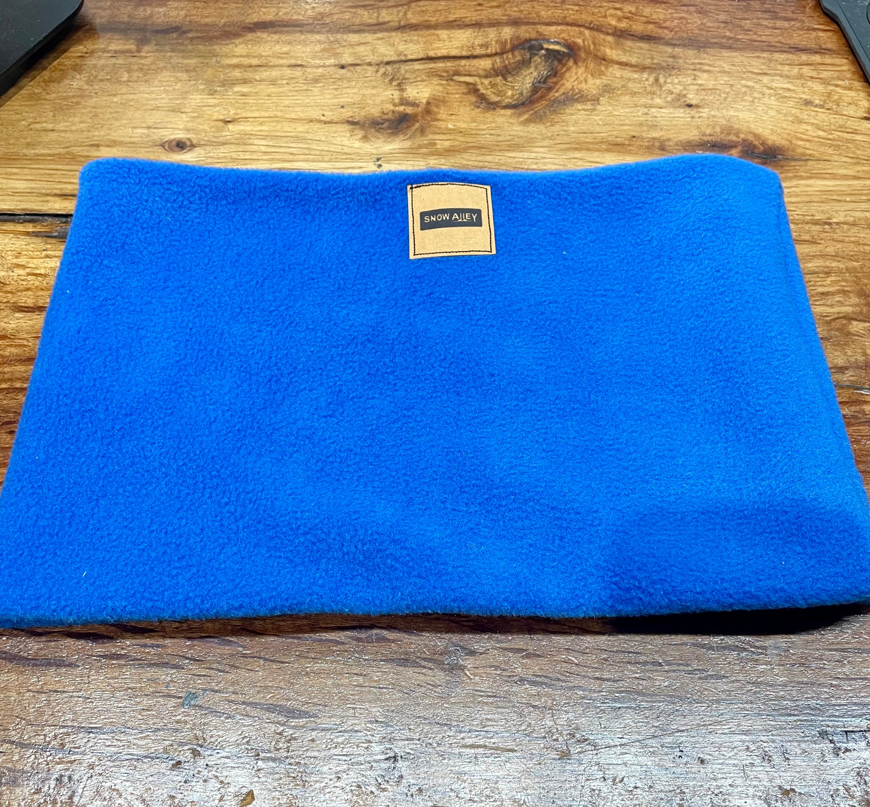 Neck Warmer Fleece- Handmade - Blues