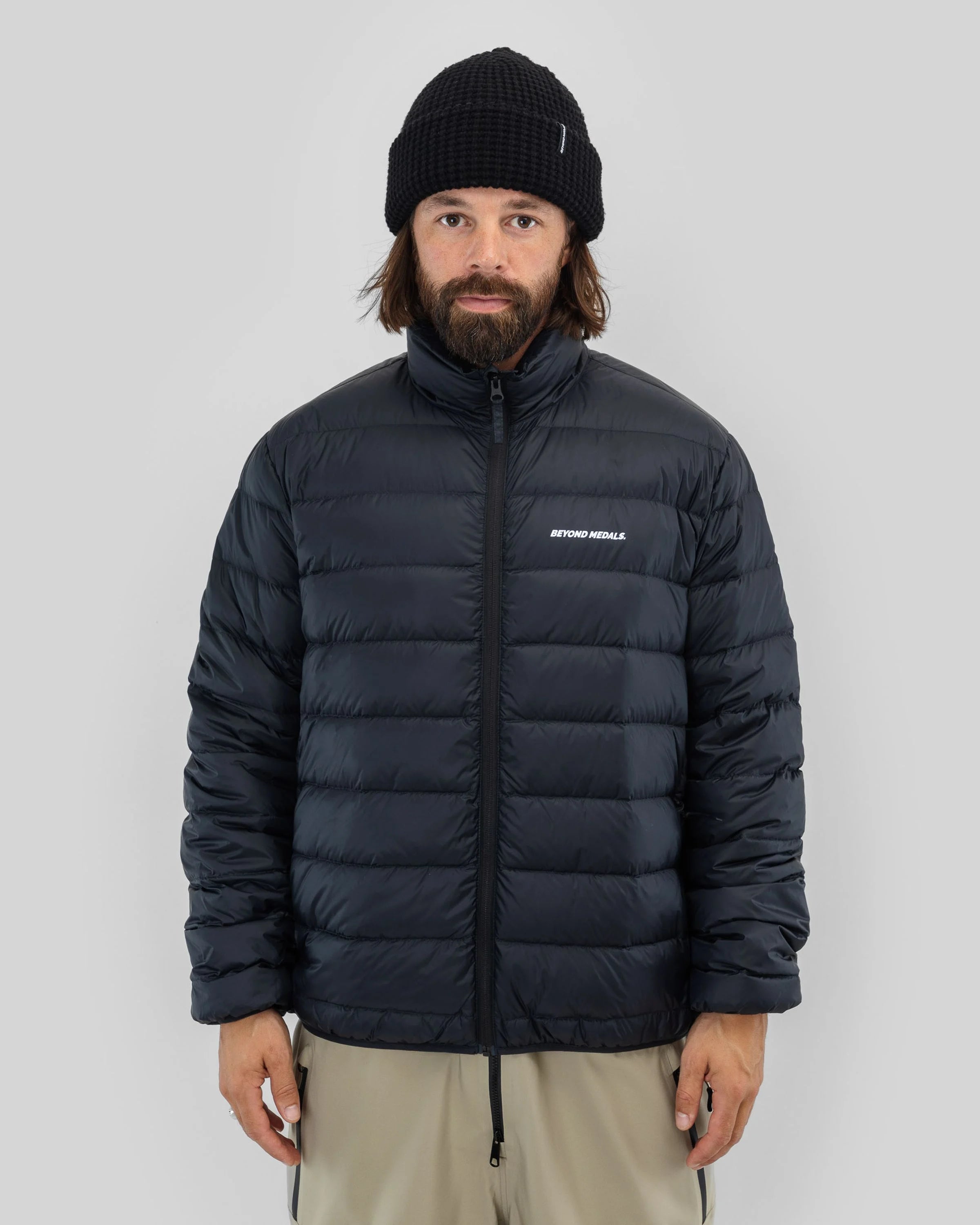 Beyond Medals Packable Down Jacket- Black