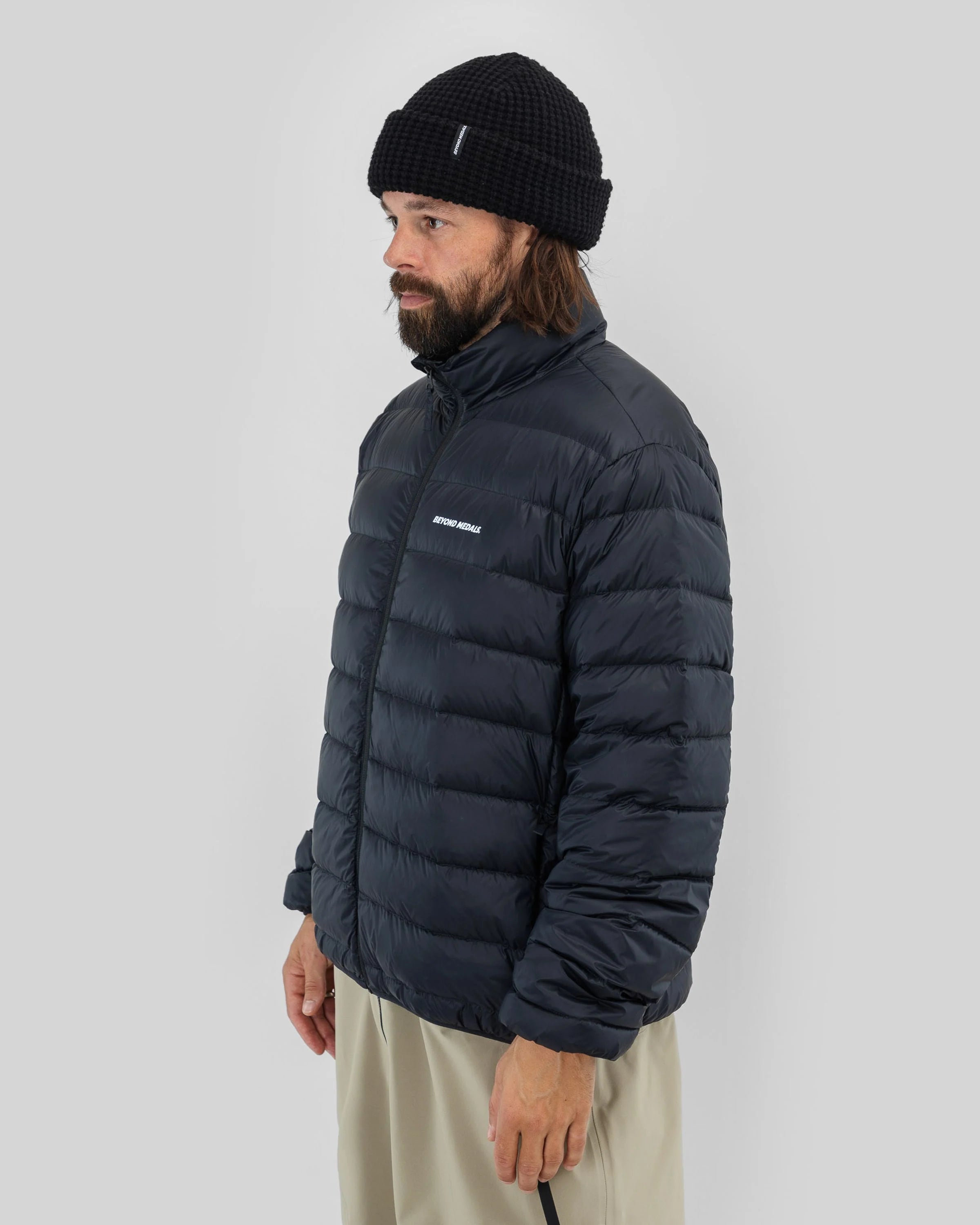Beyond Medals Packable Down Jacket- Black