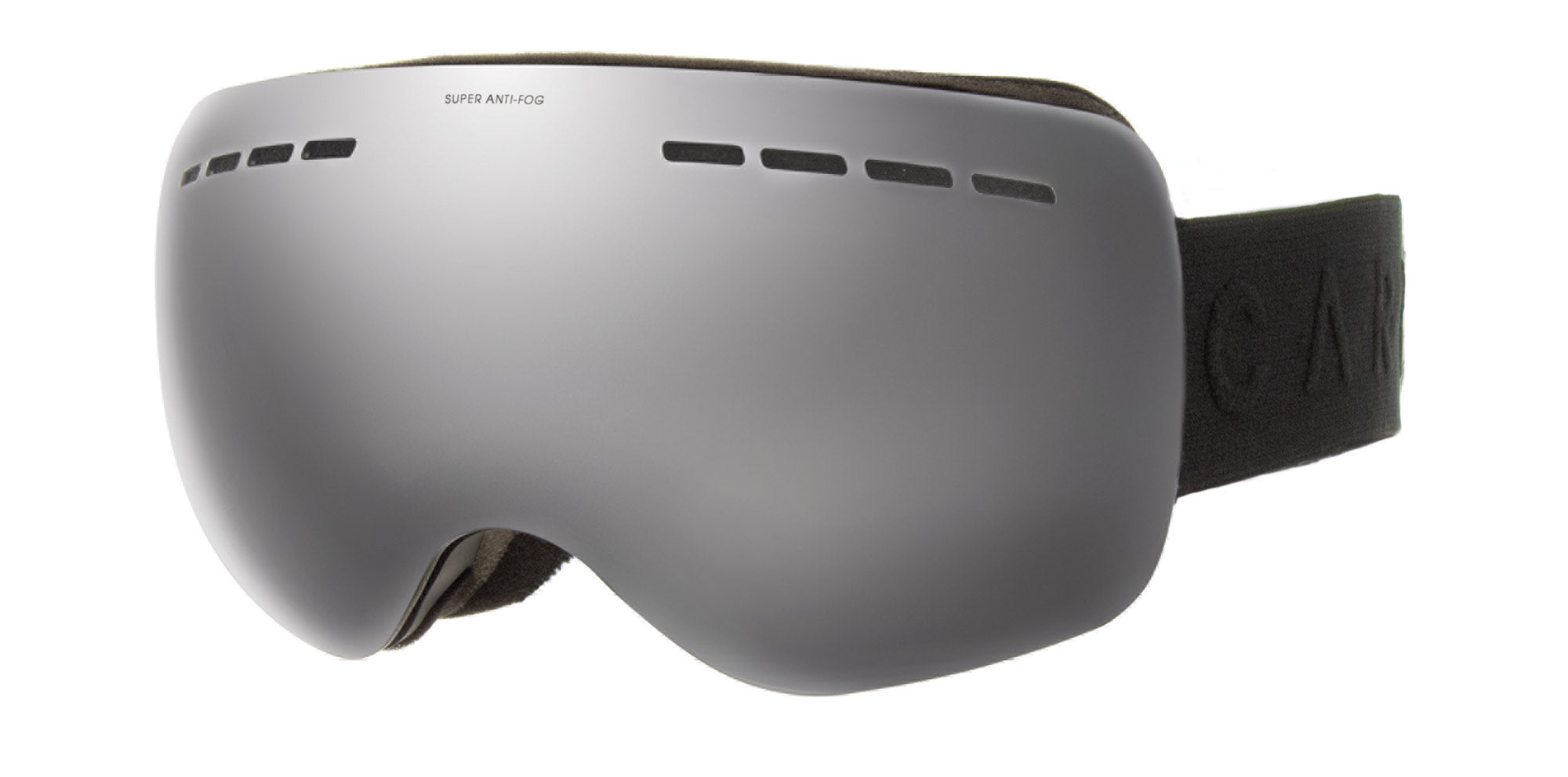 Snow Goggles Carve Titanium Matt Black - Grey Lens w Silver Iridium