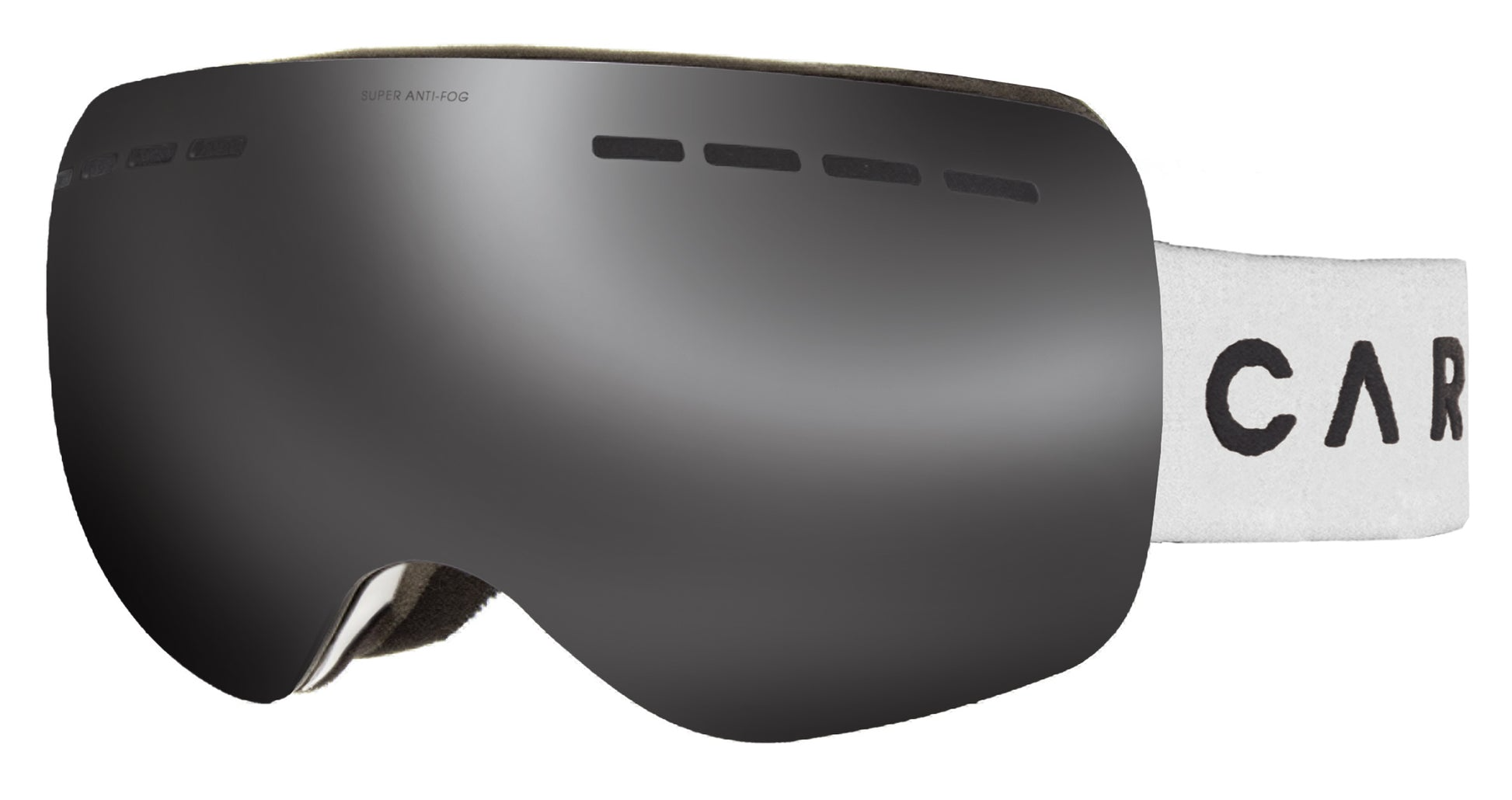 Snow Goggles Carve Titanium Matt White - Grey Lens w Silver Iridium / yellow (2 x lenses)
