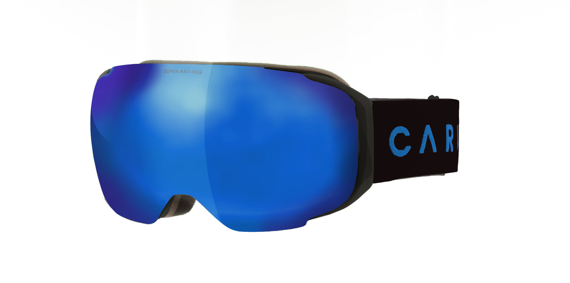 Snow Goggles Carve THE BOSS ,Matt Black/ Grey Cyan Mirror/Yellow Lens , (2 x lenses)