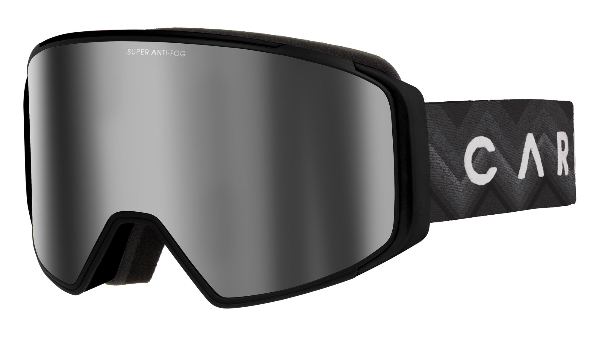 Snow Goggles Carve SUMMIT 2.0 Matt Black with Grey Silver Mirror/ Yellow Lens -Med ( 2 x lenses)