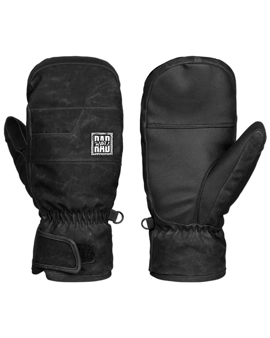 Snow Mitt RAD WEEKENDER Mitten- RIPSTOP BLACK