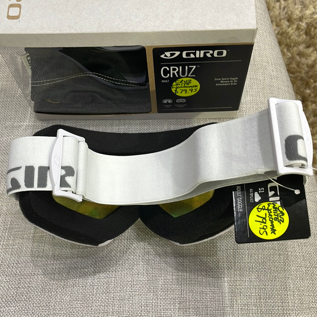 Snow Goggles CRUZ GIRO White/ Yellow Boost Wordmark