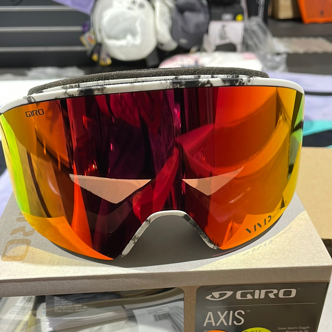 Snow Goggles AXIS GIRO Dark White Matter, Vivid Ember/ Vivid Infrared ( 2 x lenses)