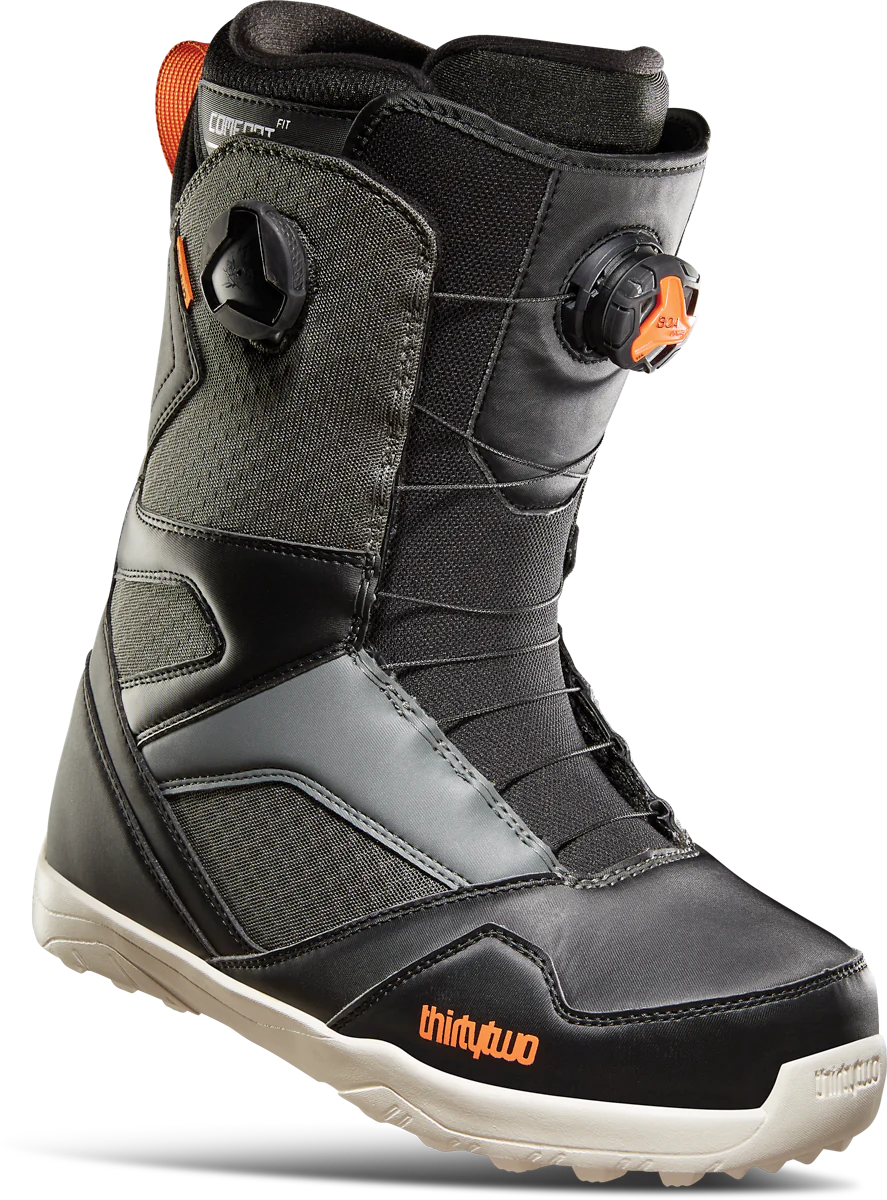 Snowboard Boots THIRTYTWO STW Double Boa, Mens- Black/ Grey