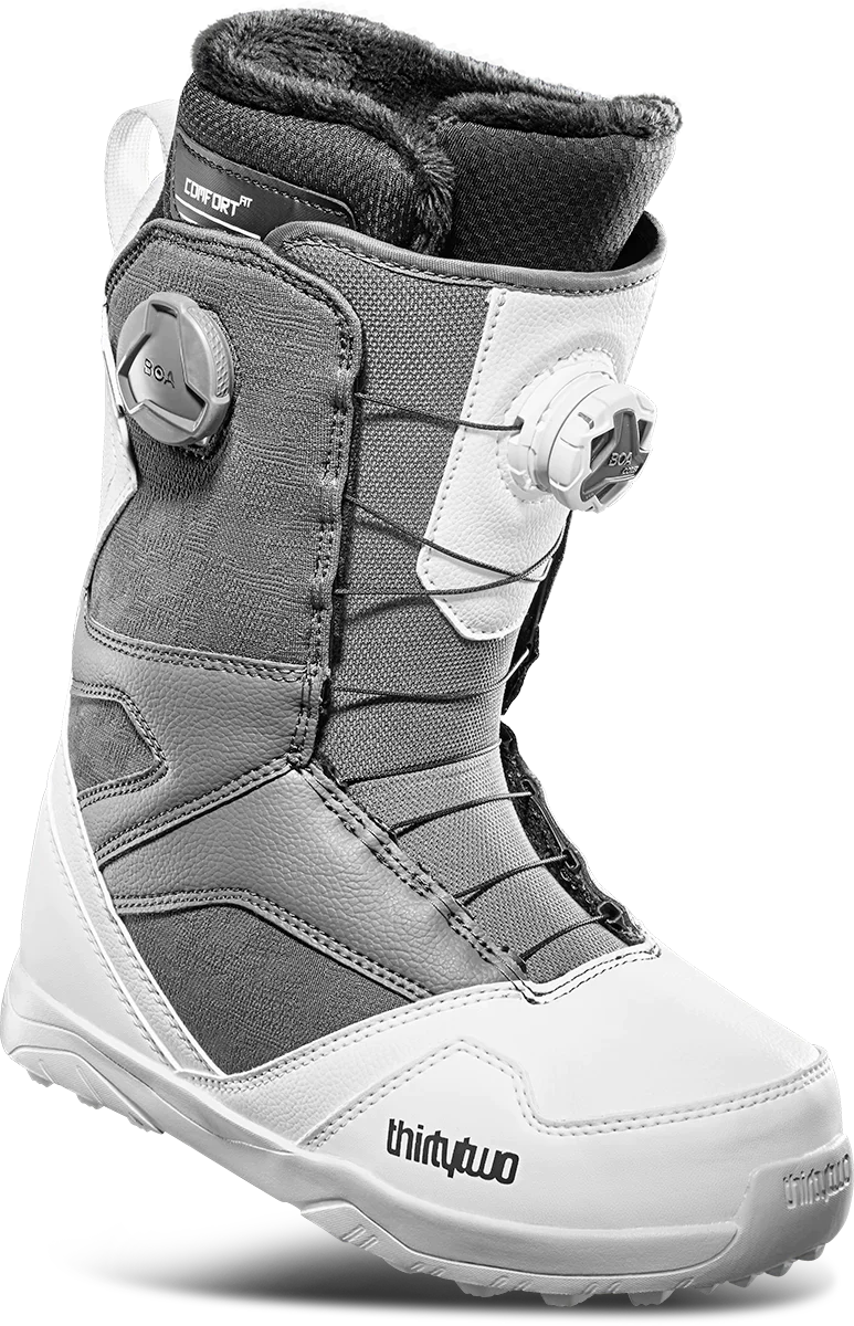 Snowboard Boots THIRTYTWO STW Double Boa, Womens- White Camo