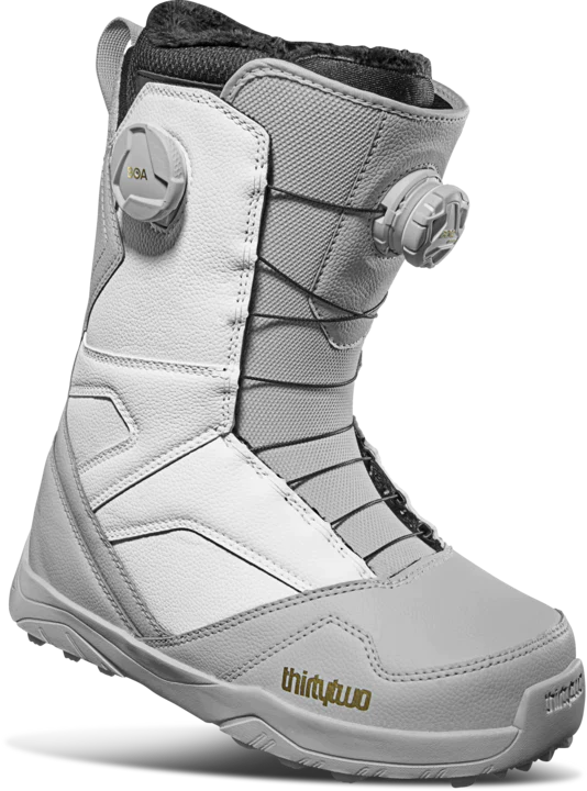 Snowboard Boots THIRTYTWO STW Double Boa, Womens-Grey & White
