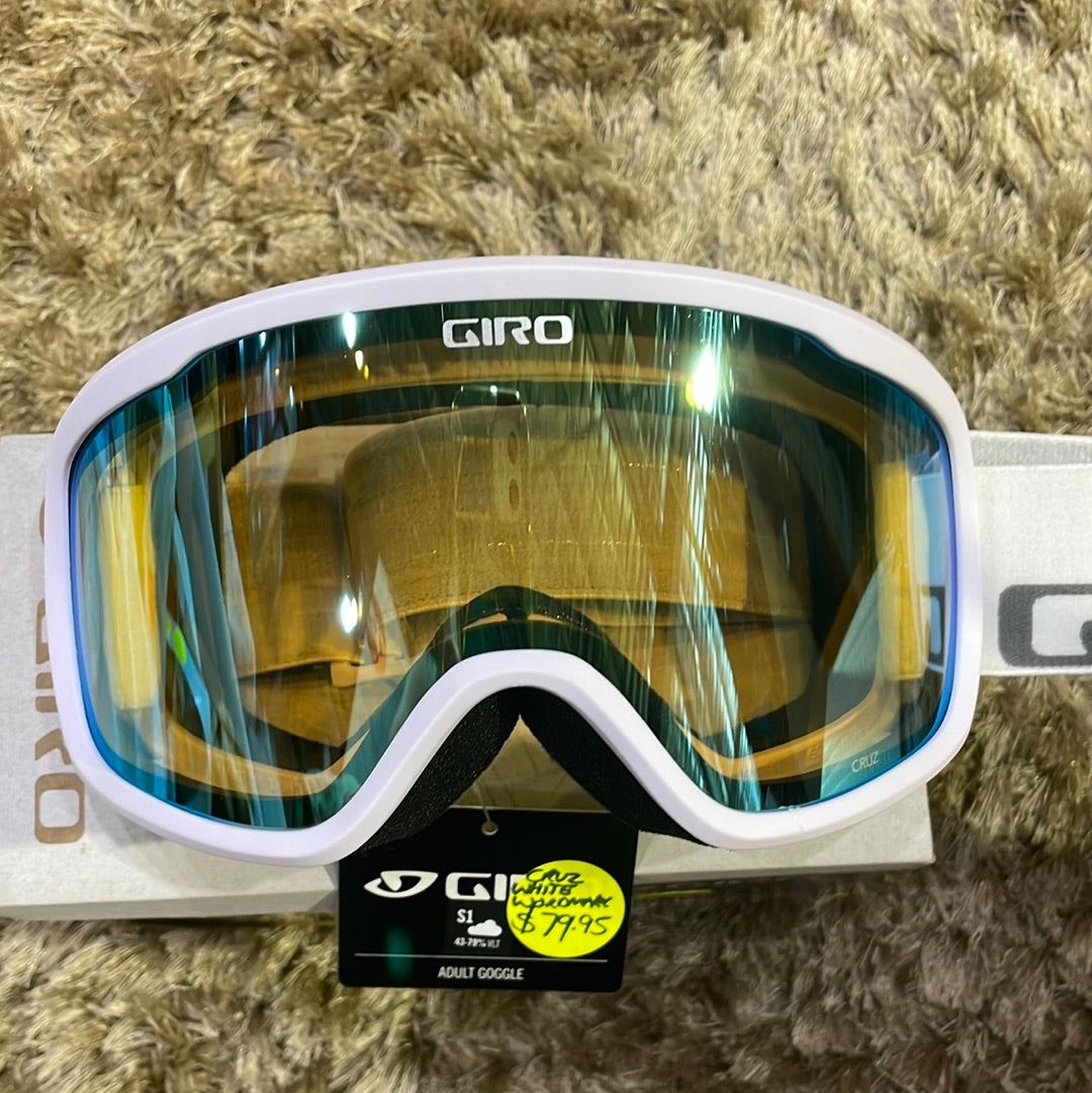 Snow Goggles CRUZ GIRO White/ Yellow Boost Wordmark