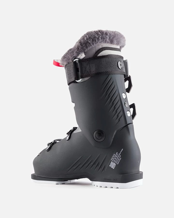 Skis Boots PURE Pro 80 On Piste, Last 100mm- Metal Ice Black-Women