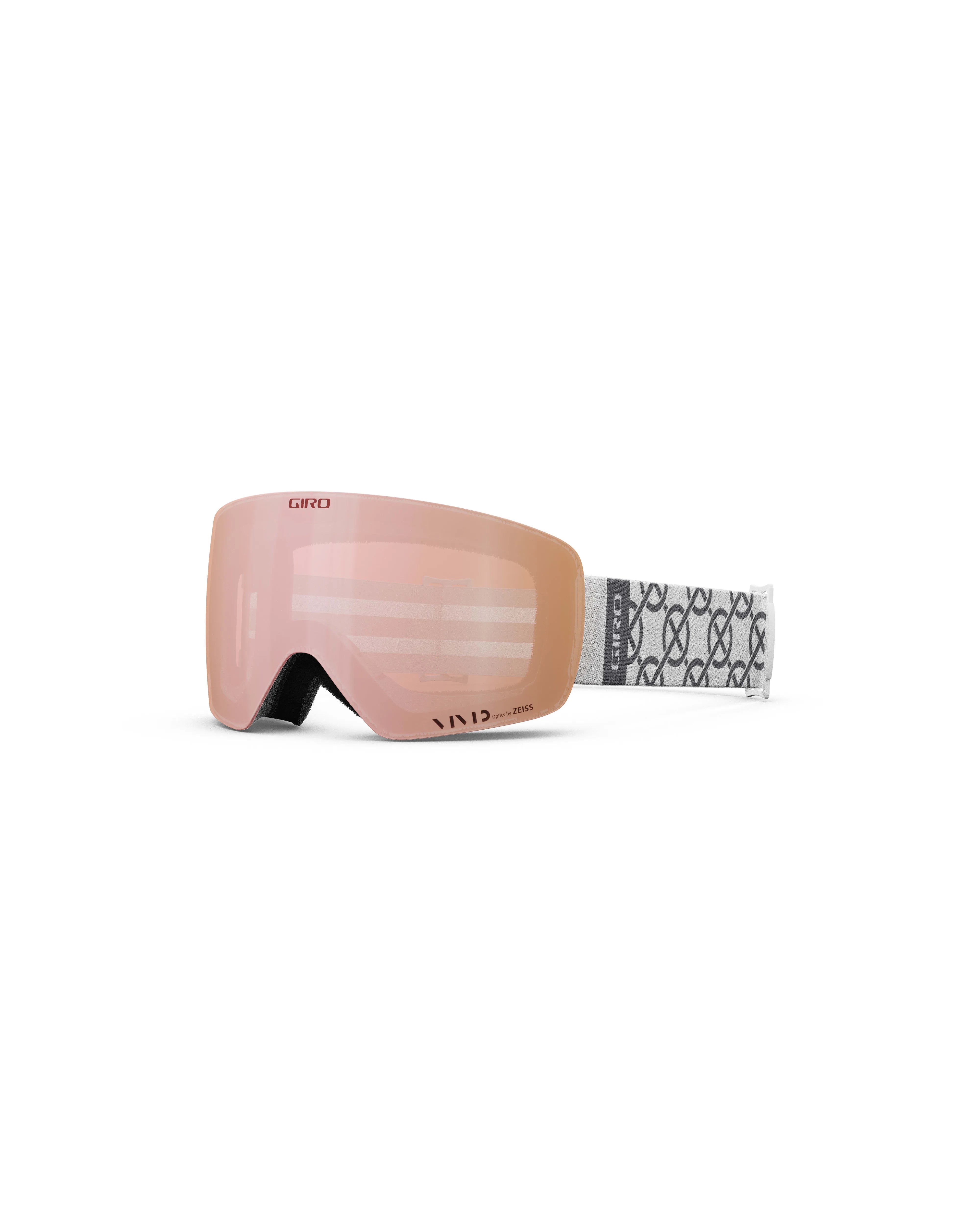 Snow Goggles CONTOUR RS White Monogram / Vivid Rose Gold + Infrared (2 x lenses)