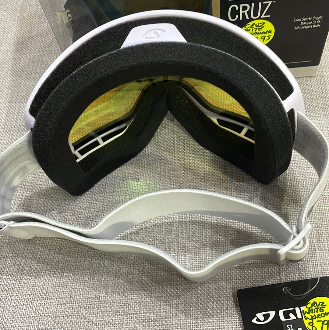 Snow Goggles CRUZ GIRO White/ Yellow Boost Wordmark
