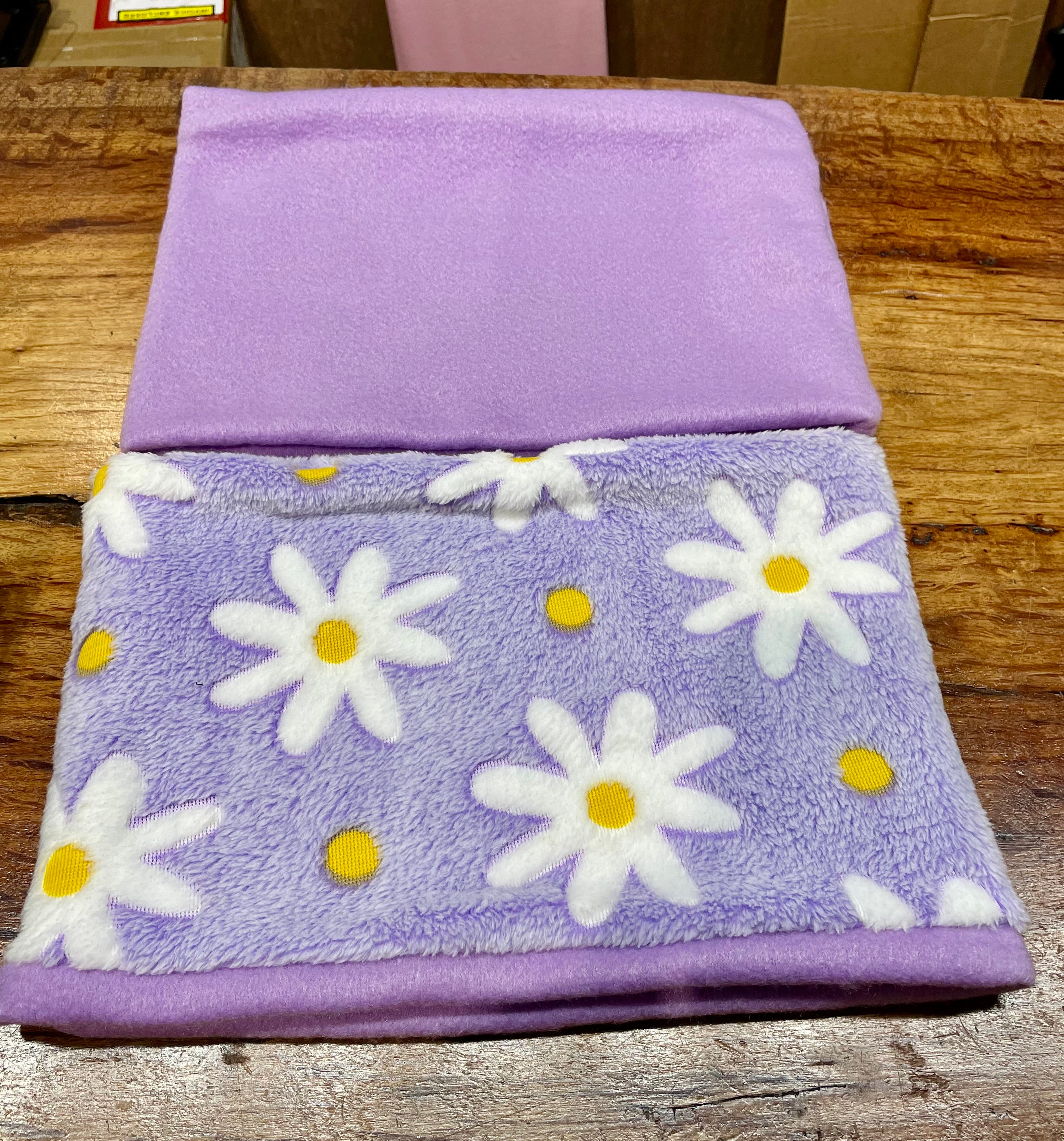 Neck Warmer Fleece- handmade, lavenders