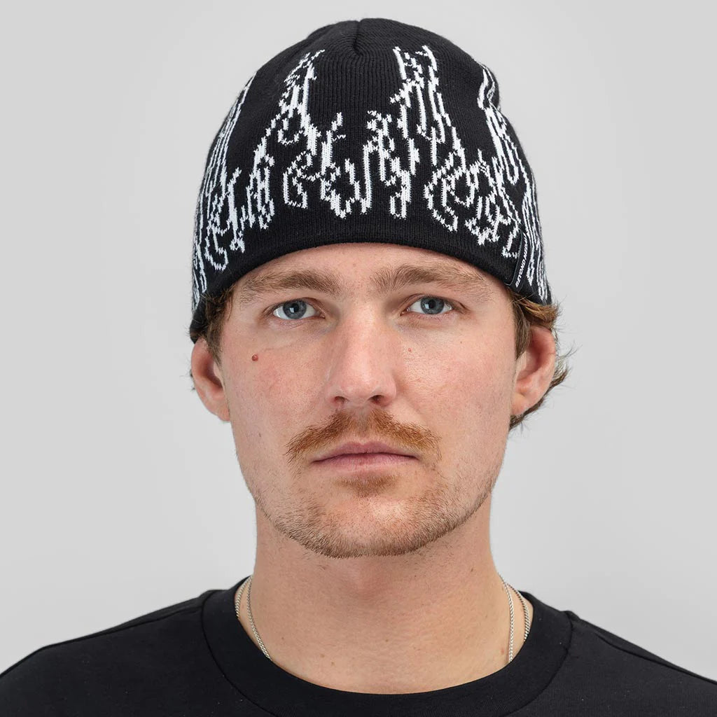 Beyond Medals Warning Beanie- Black