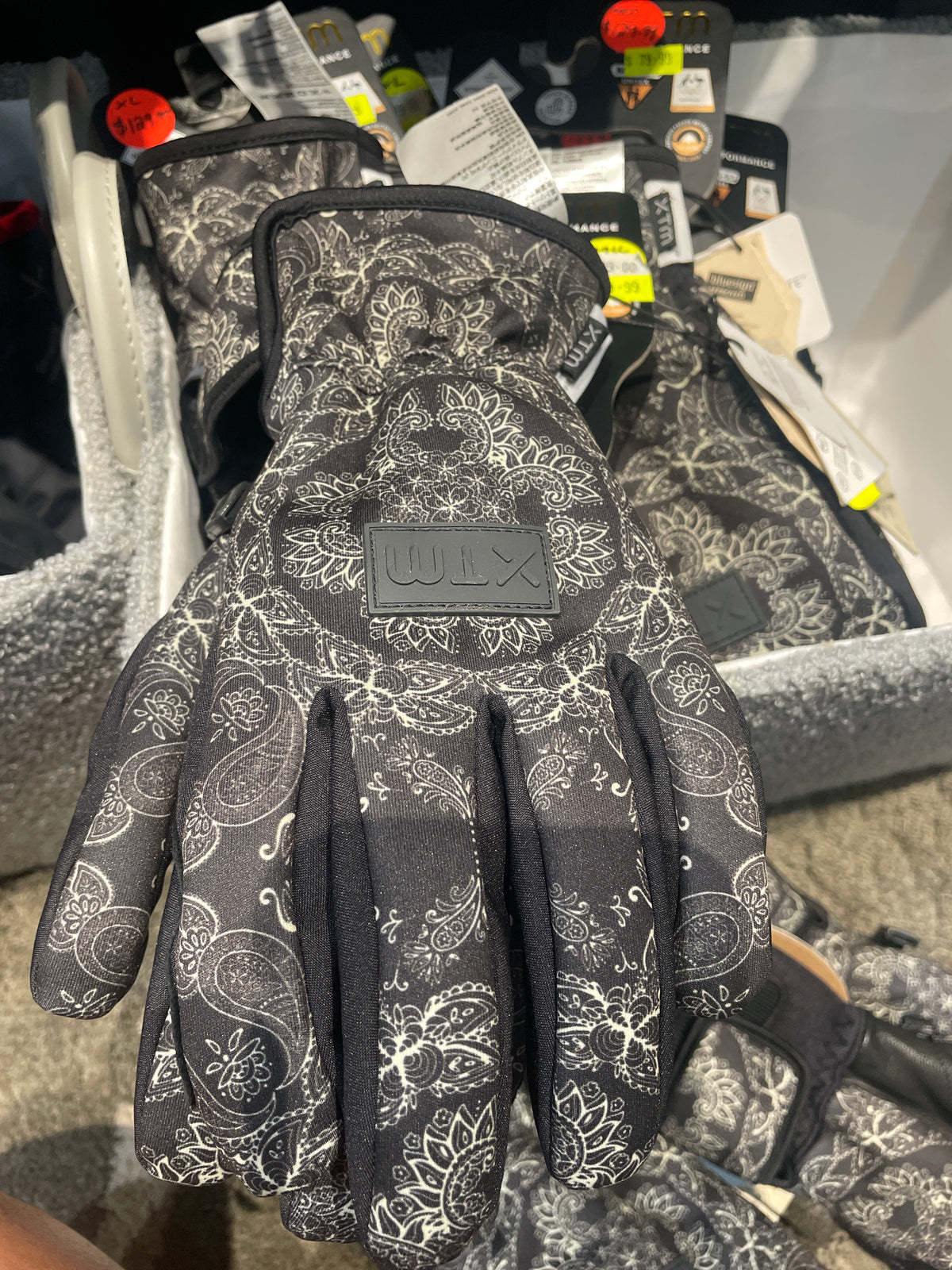 Snow Glove XTM Ascent GORE-TEX® Infinium - Black Paisley
