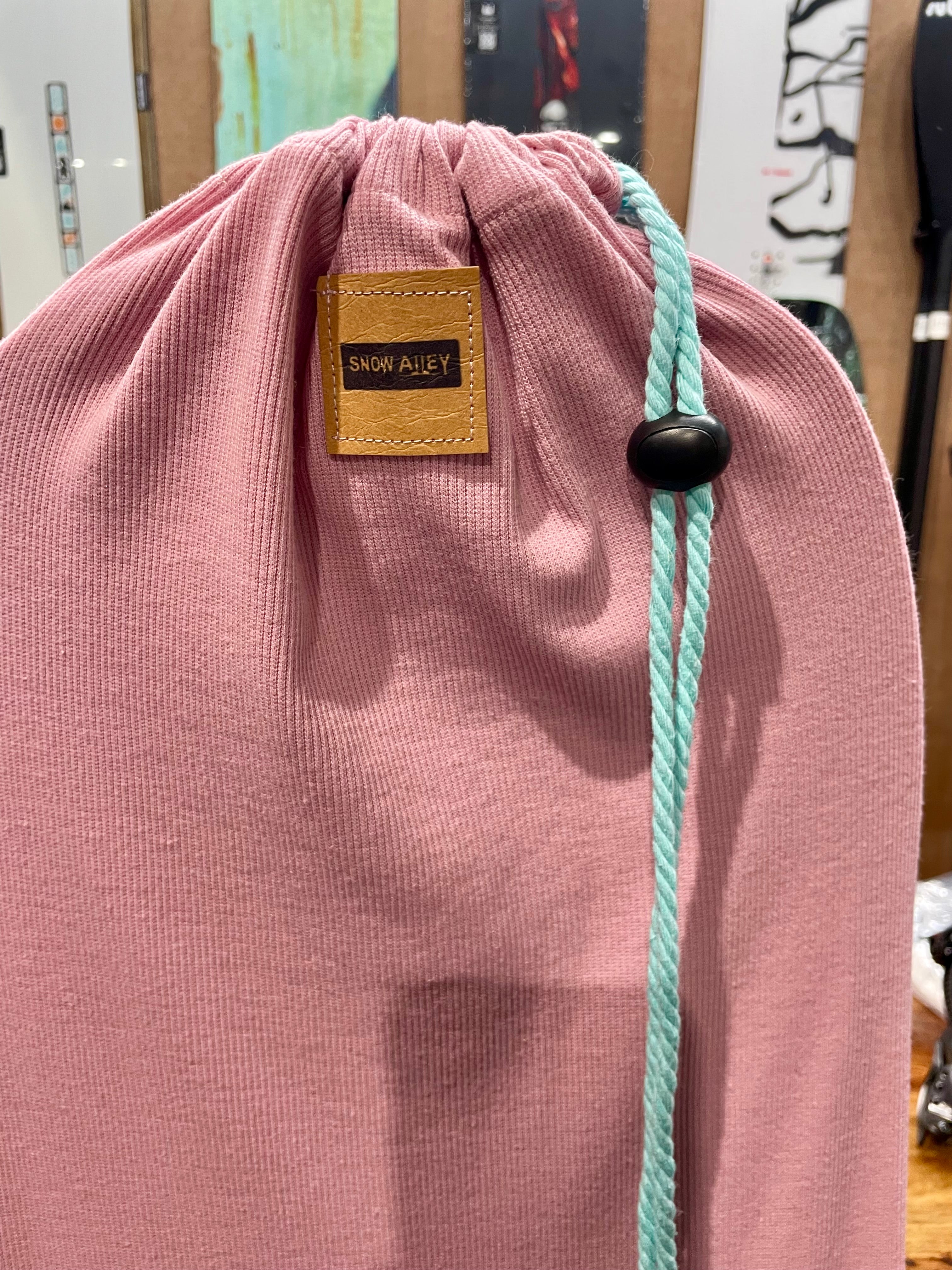 Snowboard Sock Pink- 159cm length, hand made