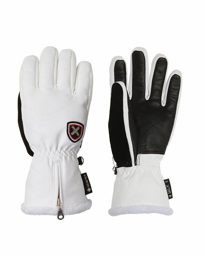 Snow Glove Lotte Leather Ladies Glove- Black or White