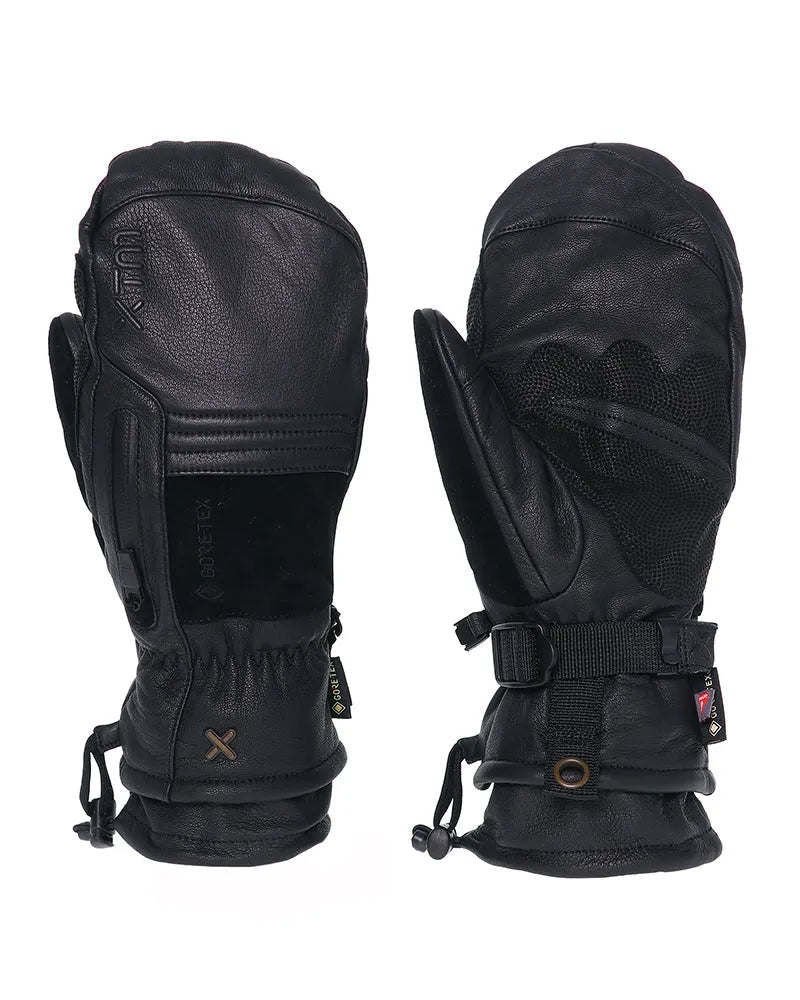 Snow Glove XTM Everest Leather & GORE-TEX® Snow Mitt- Black