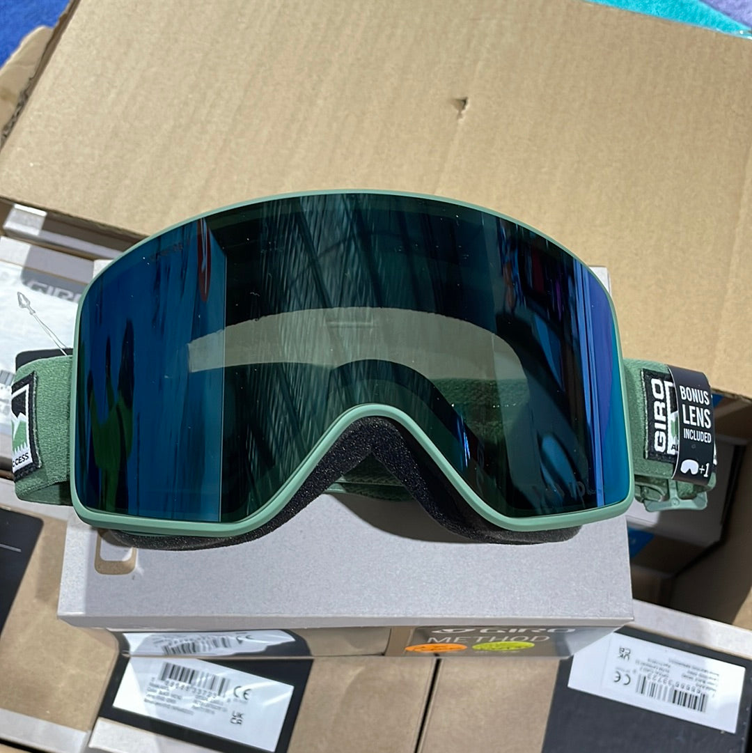 Snow Goggles METHOD GIRO Hedge Green Access / Vivid Envy / Vivid Infrared (2 x lenses))
