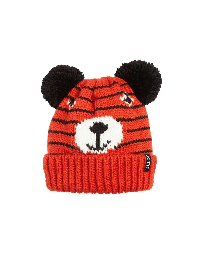 XTM Snow Jumble Kids Animal Knitted Beanie- TIGER