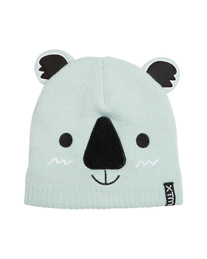 Snow Beanie XTM Wild Babies Knitted Double Walled 0-2 Years -Koala
