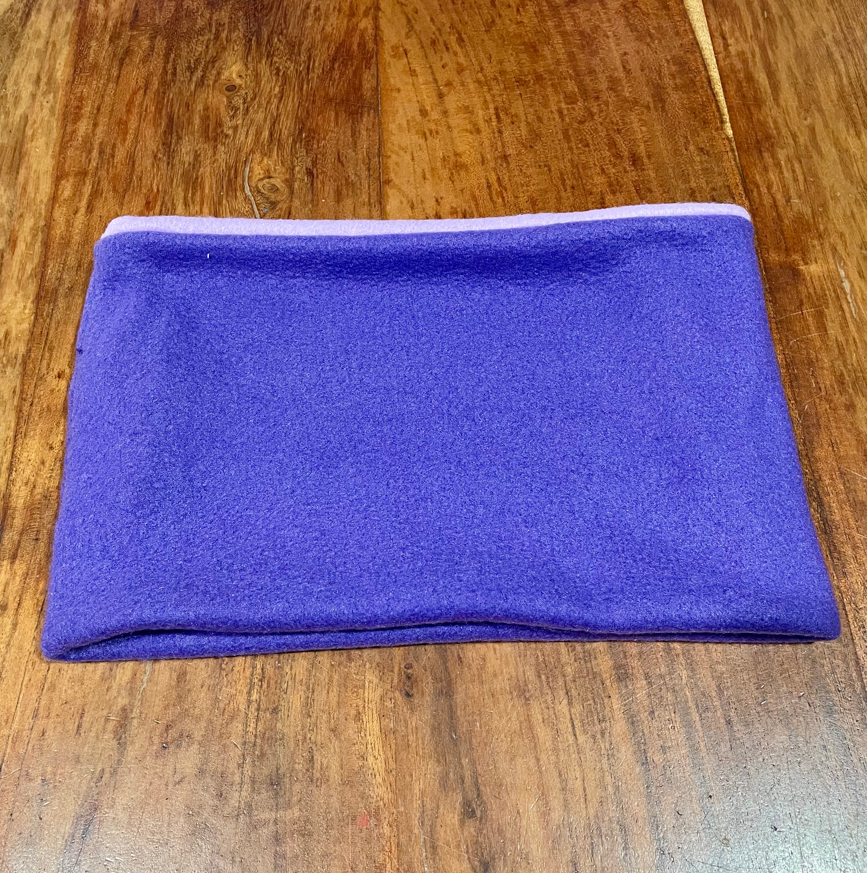 Neck Warmer Fleece- handmade, lavenders