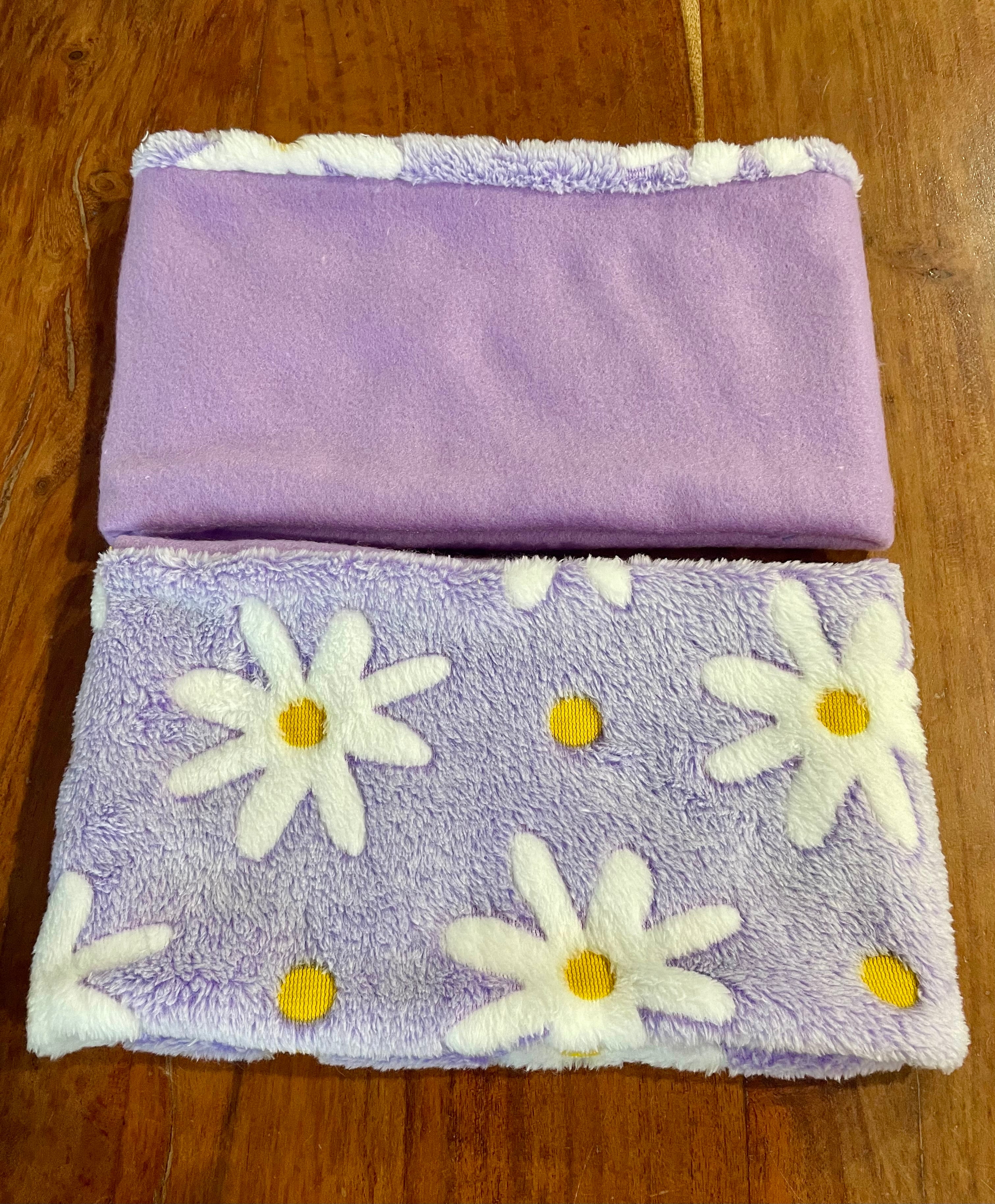 Kids Neck Warmer Fleece- Handmade Flower design