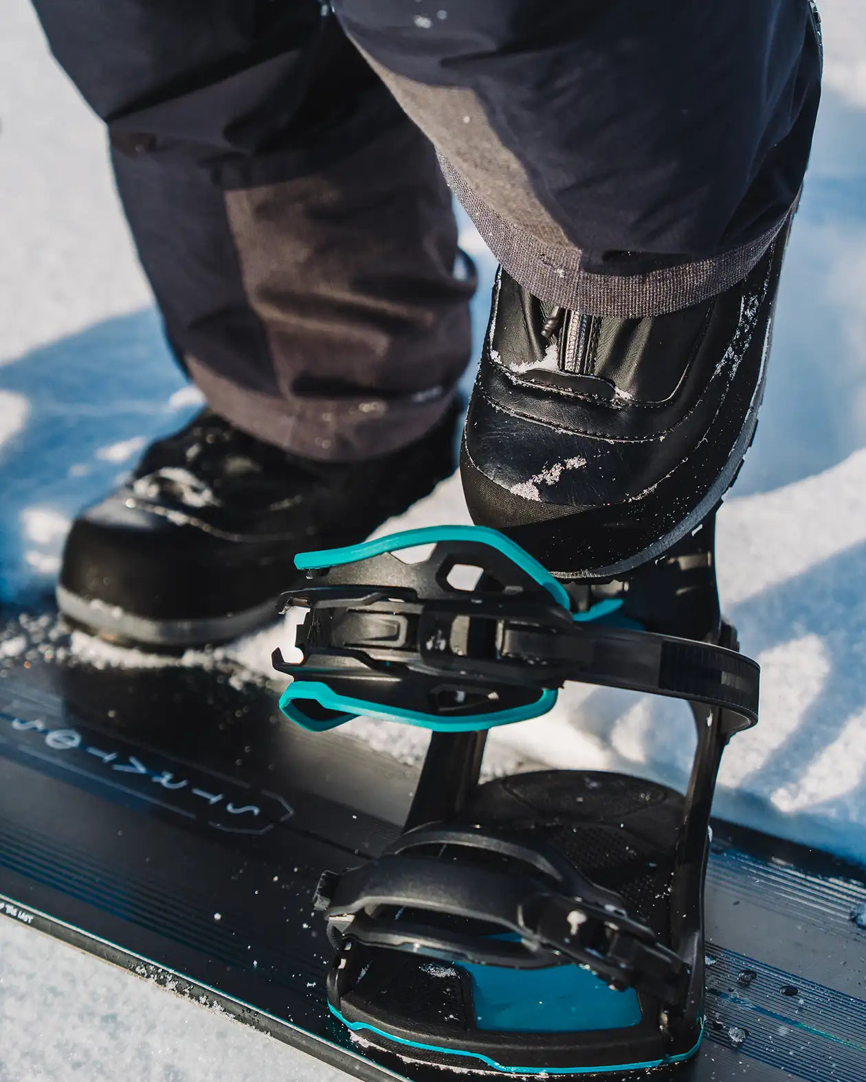Fase JONES Mercury FASE® Fast Entry Snowboard Bindings- Blue Art-all-terrain freeride