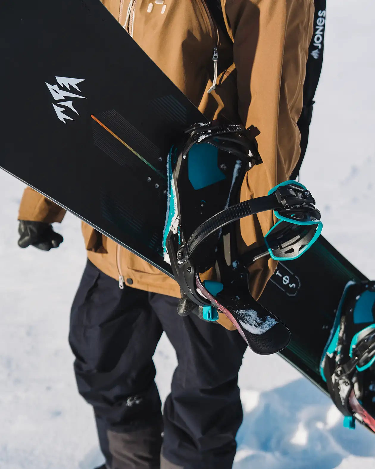 Fase JONES Mercury FASE® Fast Entry Snowboard Bindings- Blue Art-all-terrain freeride