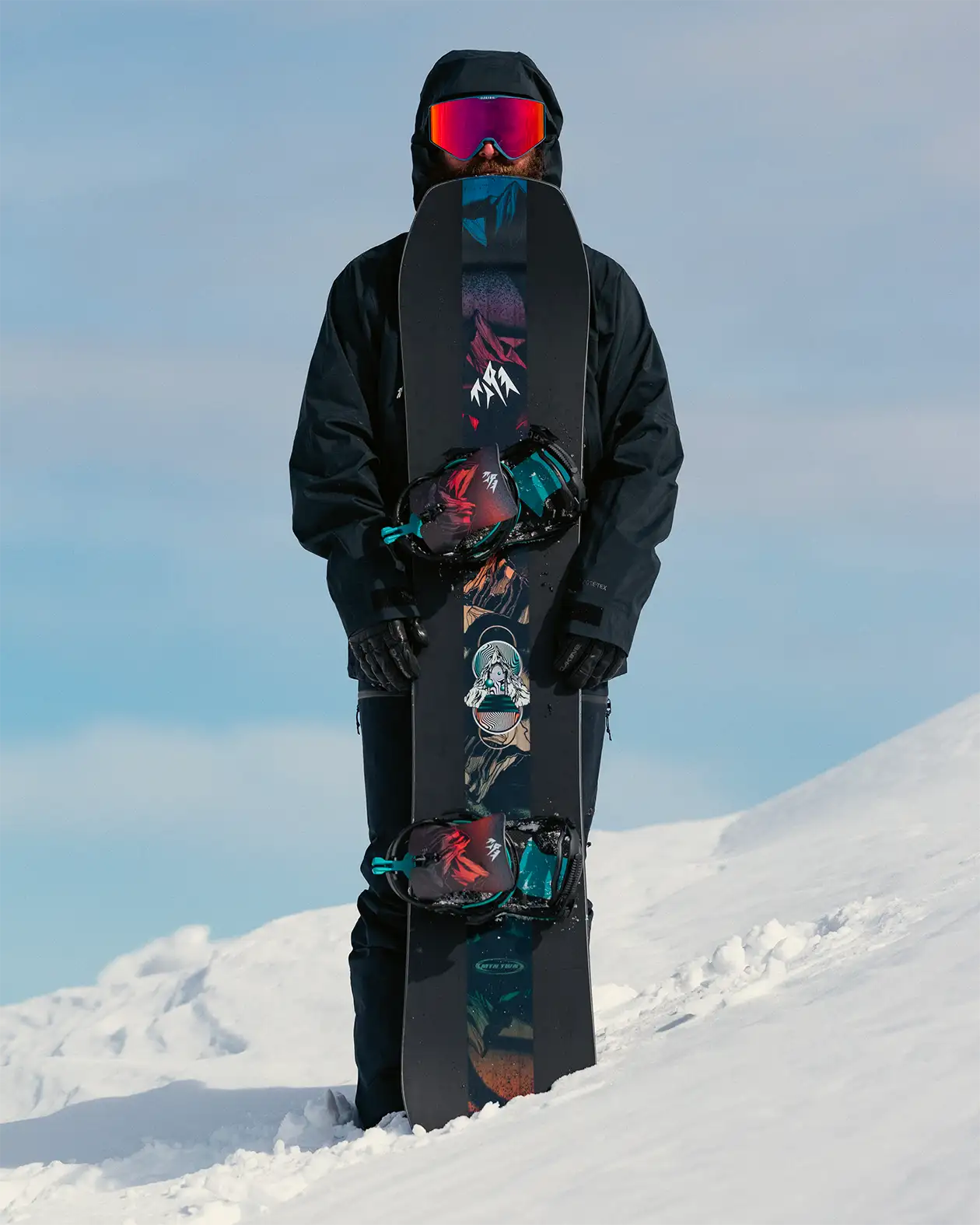 Fase JONES Mercury FASE® Fast Entry Snowboard Bindings- Blue Art-all-terrain freeride