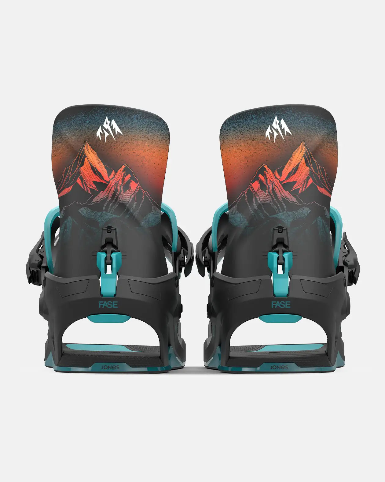 Fase JONES Mercury FASE® Fast Entry Snowboard Bindings- Blue Art-all-terrain freeride