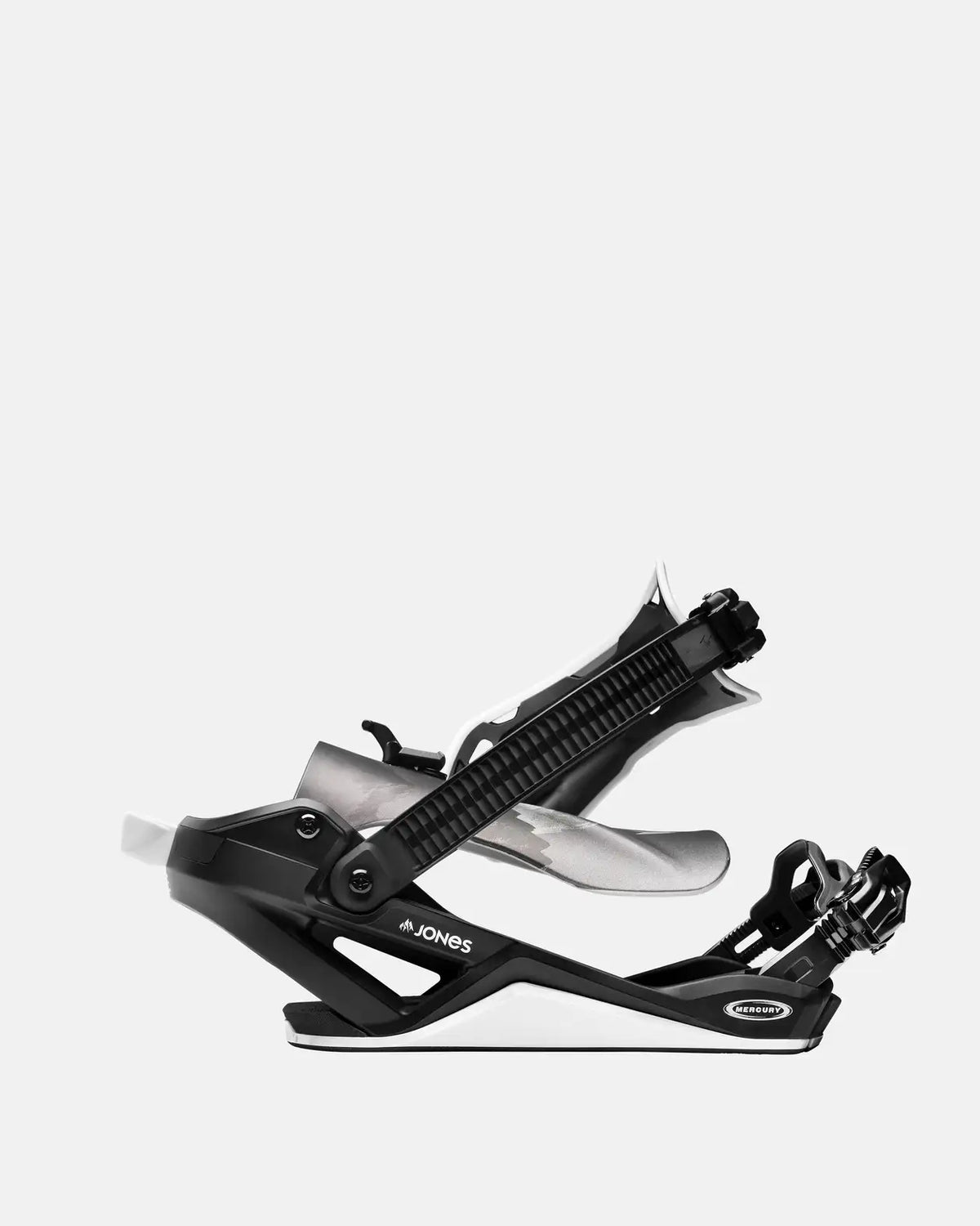 JONES Mercury FASE® Snowboard Binding- Mountain- Black Silver