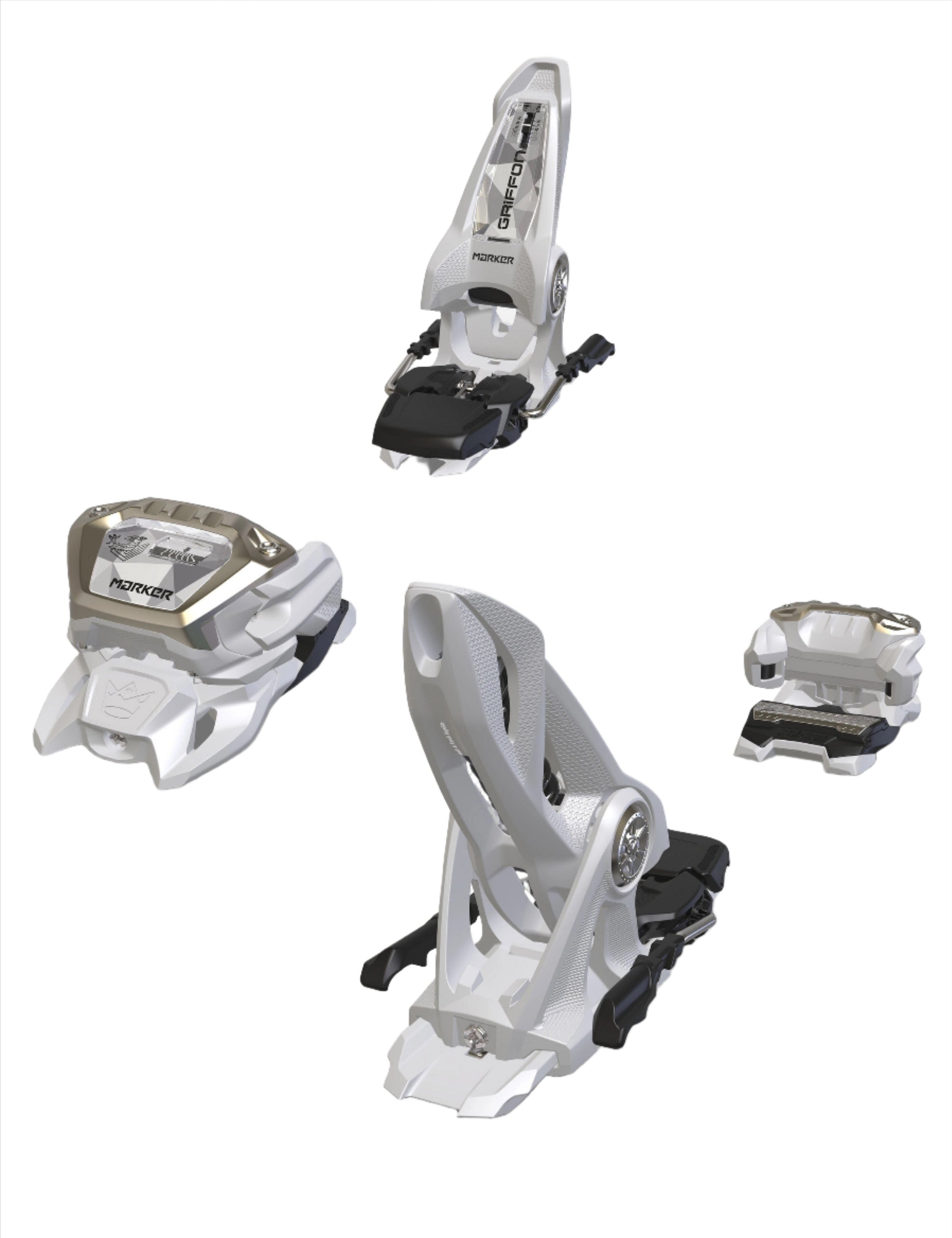SKI Bindings MARKER GRIFFIN 13, Size 100mm- White