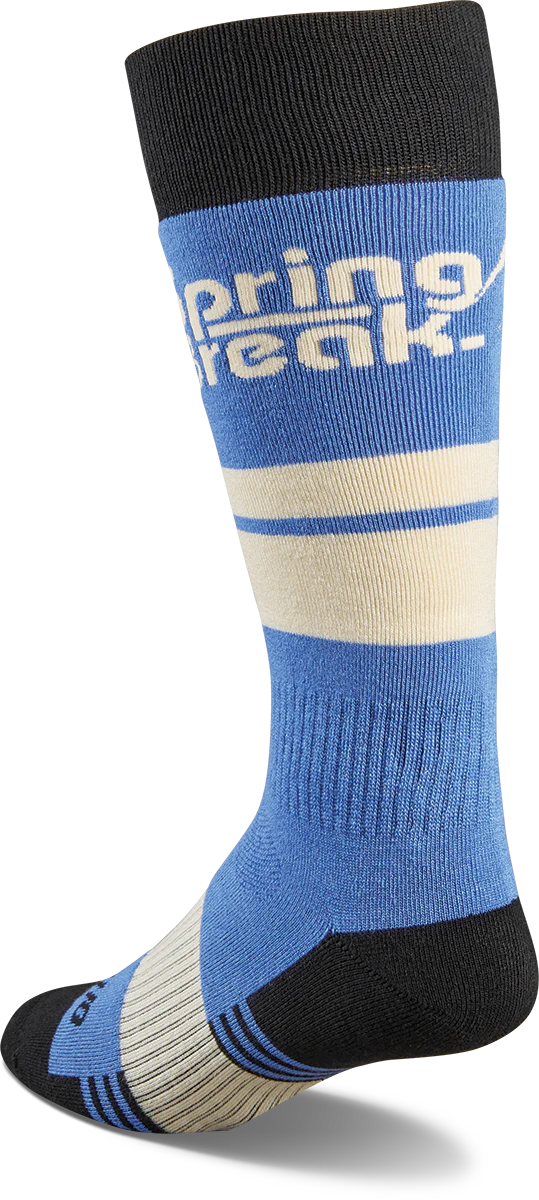 Snow Socks THIRTYTWO Spring Break Mens Socks Blue/Black - 2025