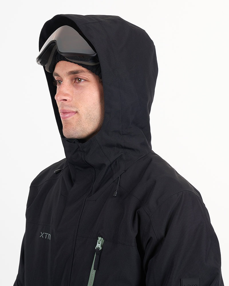 XTM Snow Jacket MAVERICK II -Black Khaki zip