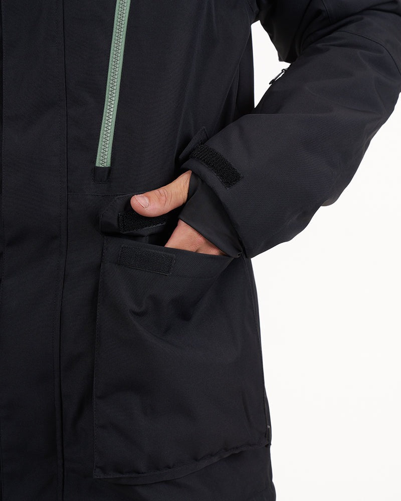 XTM Snow Jacket MAVERICK II -Black Khaki zip
