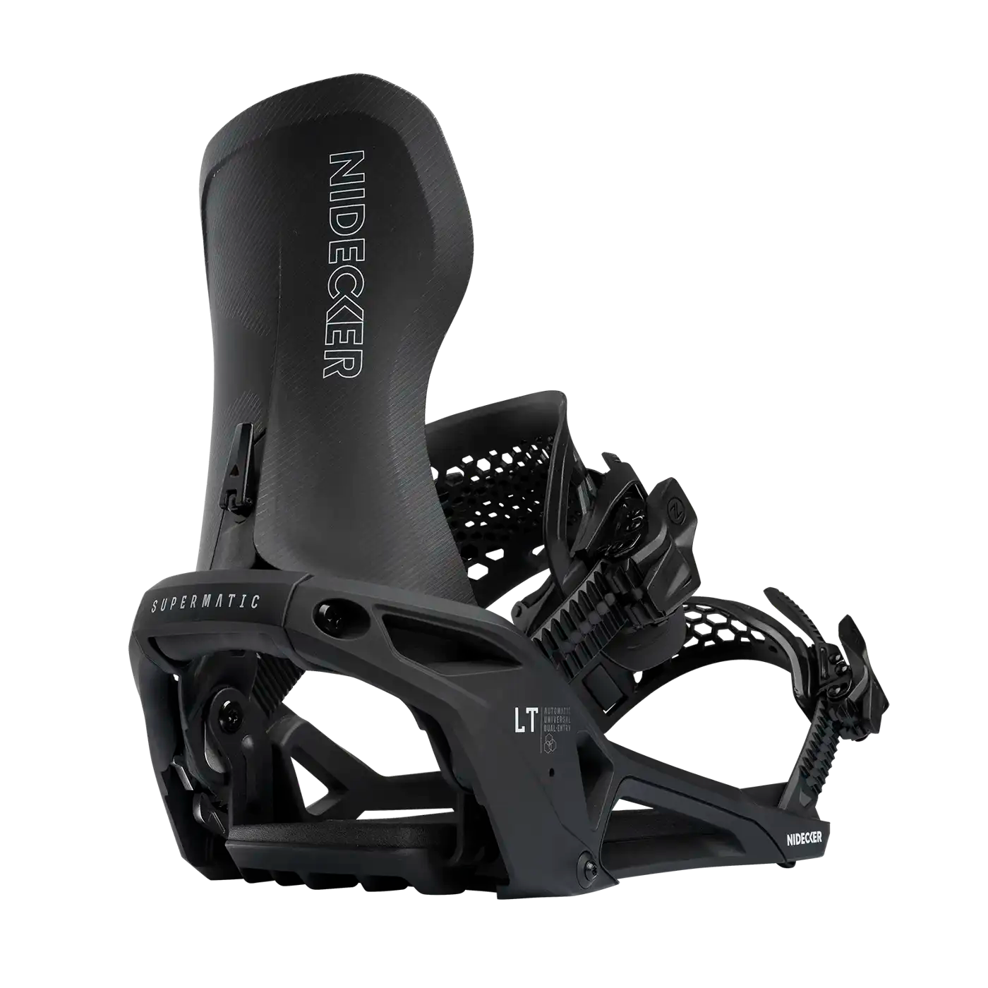 Snowboard Bindings Nidecker LT SUPERMATIC Black - NEW 2026
