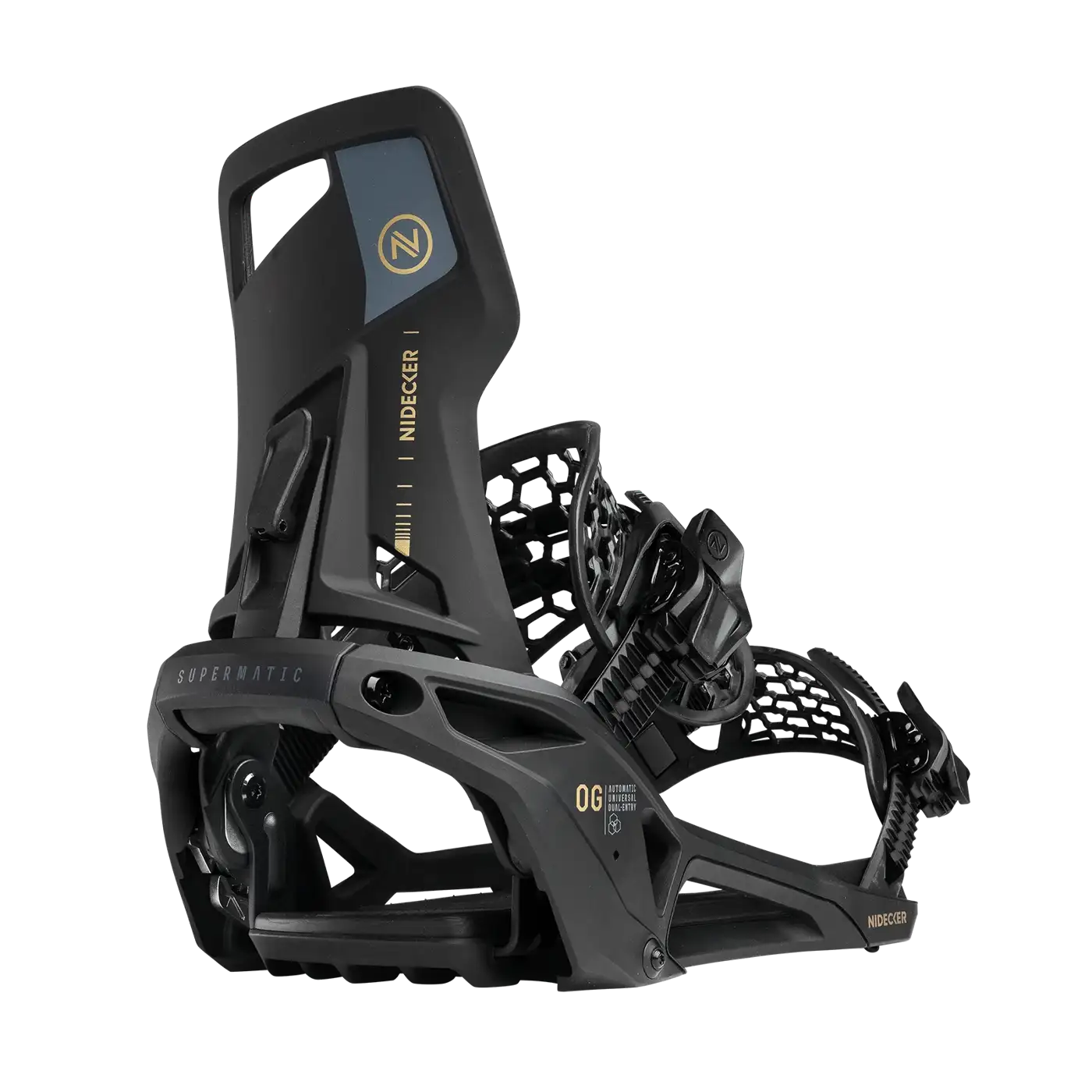 Snowboard Bindings Nidecker OG SUPERMATIC Black - NEW 2026