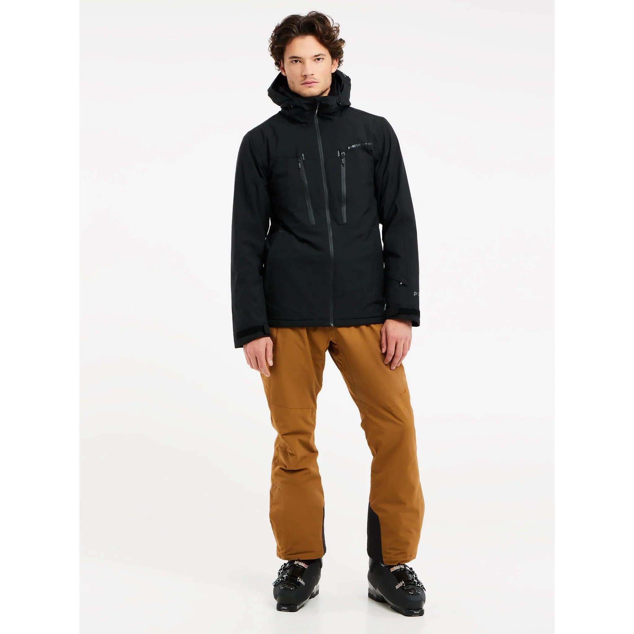 Snow Jacket PROTEST Timo Mens Jacket- Black
