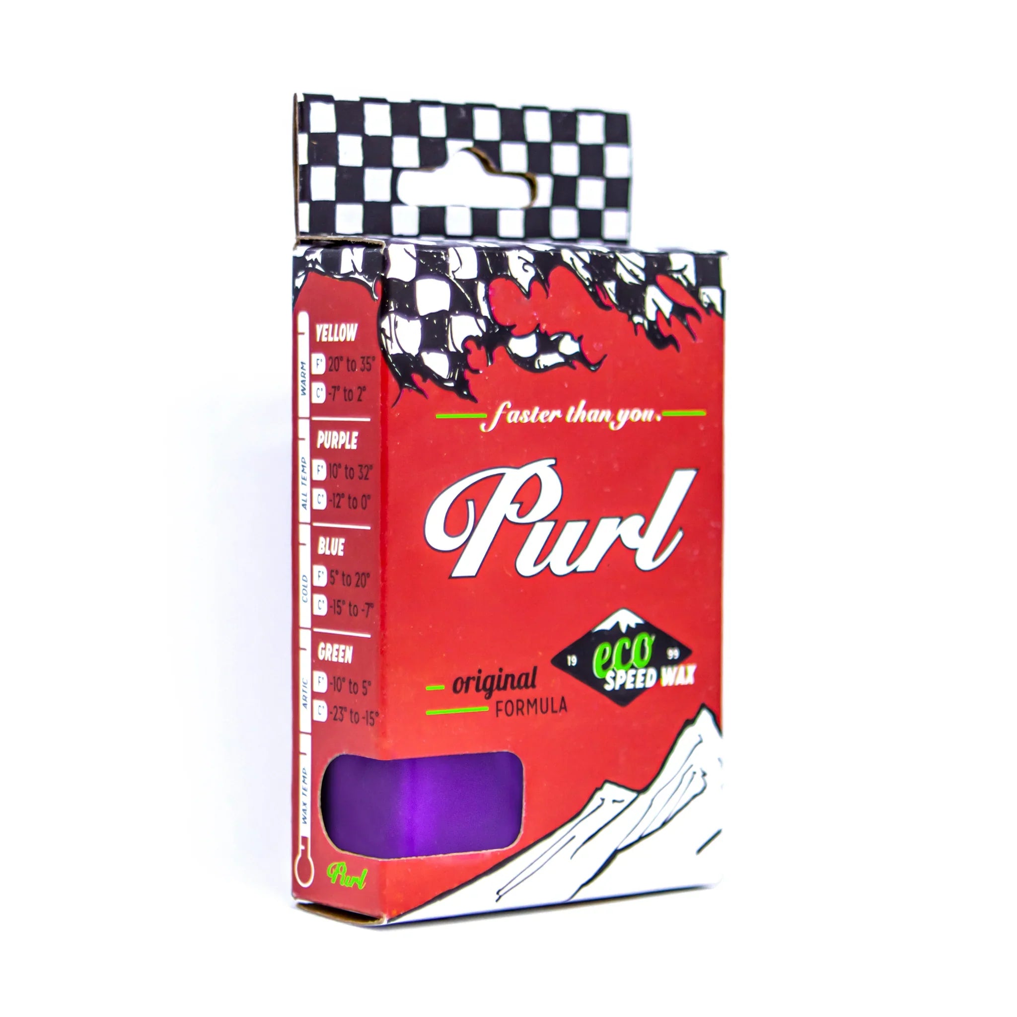 SNOWBOARD WAX All-Temp/Universal- Purl Purple Ski and Snowboard Wax